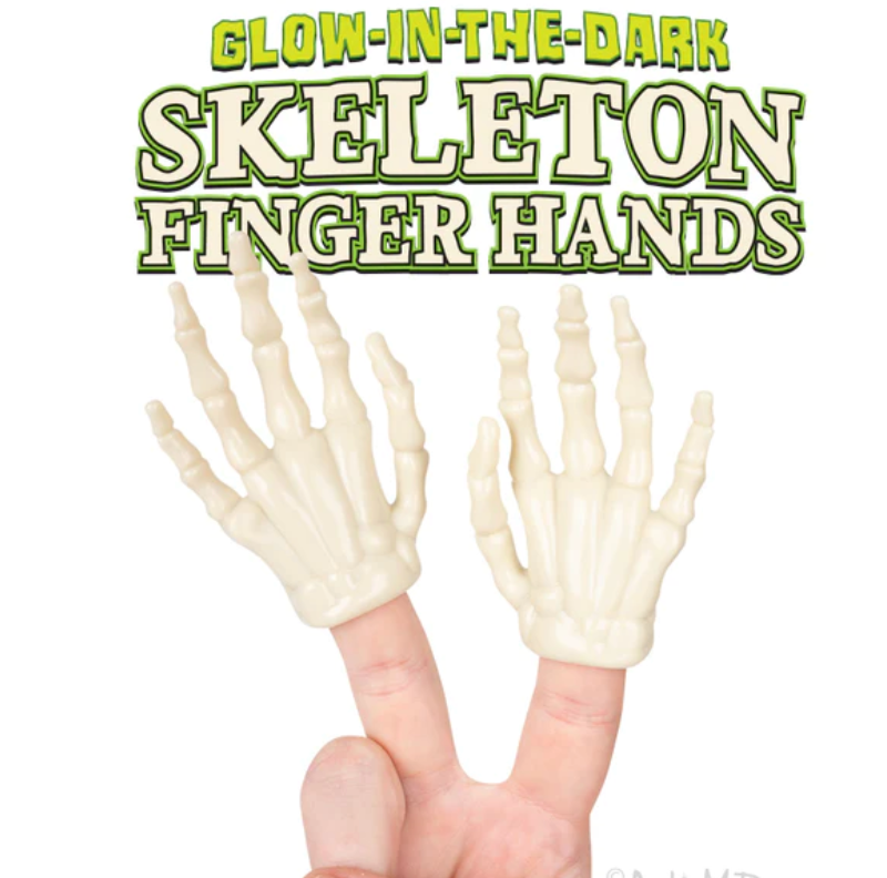 Glow in the Dark Skeleton Finger Hands