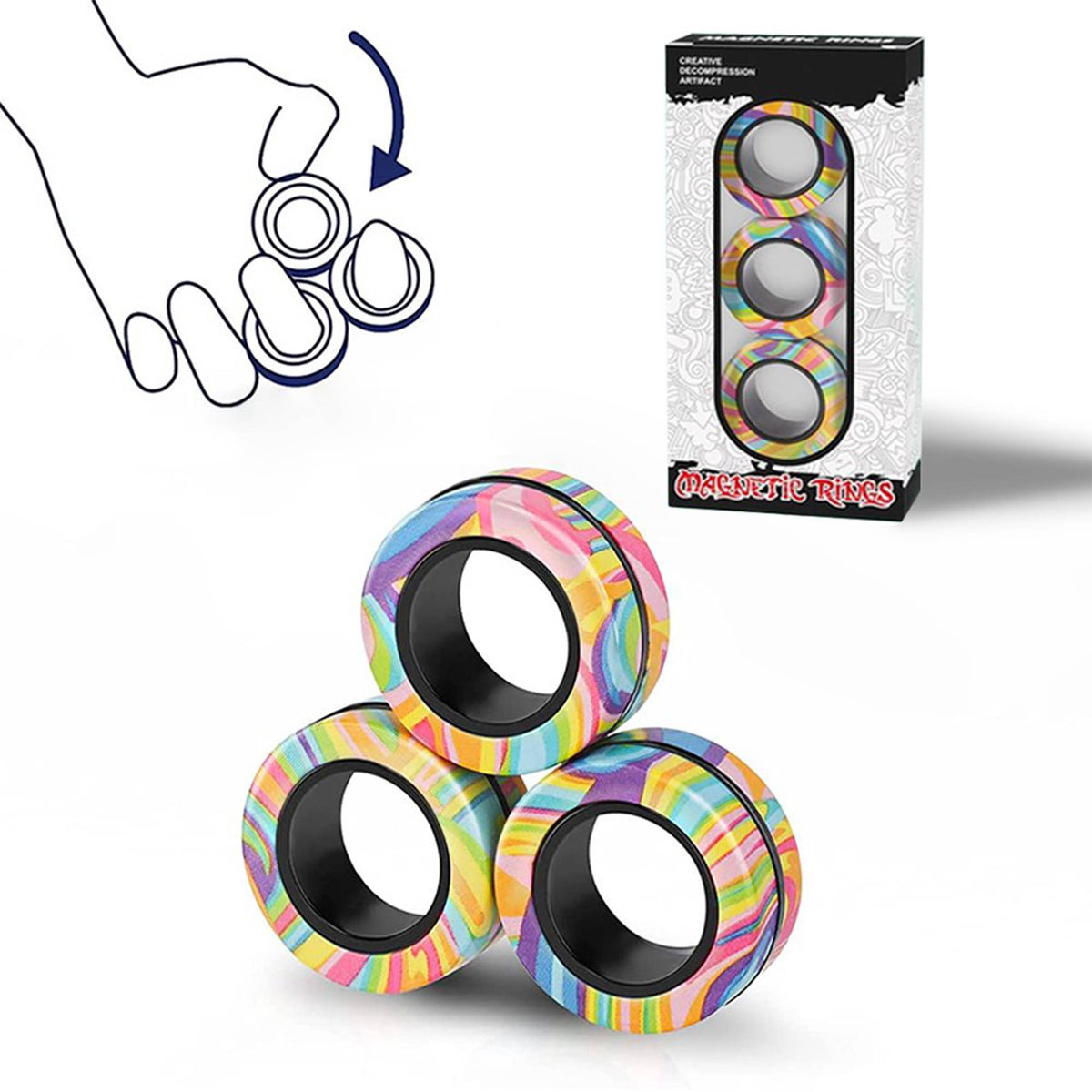 Rings Fidget Toy Set Madam Clutterbucket's Neurodiverse Universe