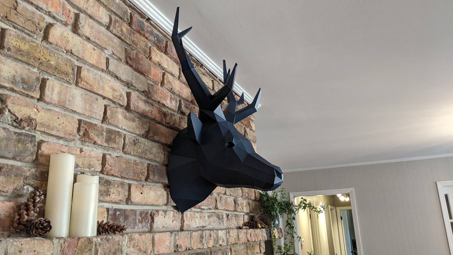 Deer Head PaperCraft Art - Grey Sapphire Limited Edition