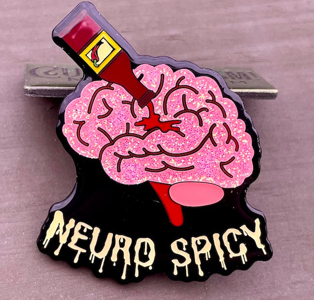 Neuro Spicy! Enamel Pin