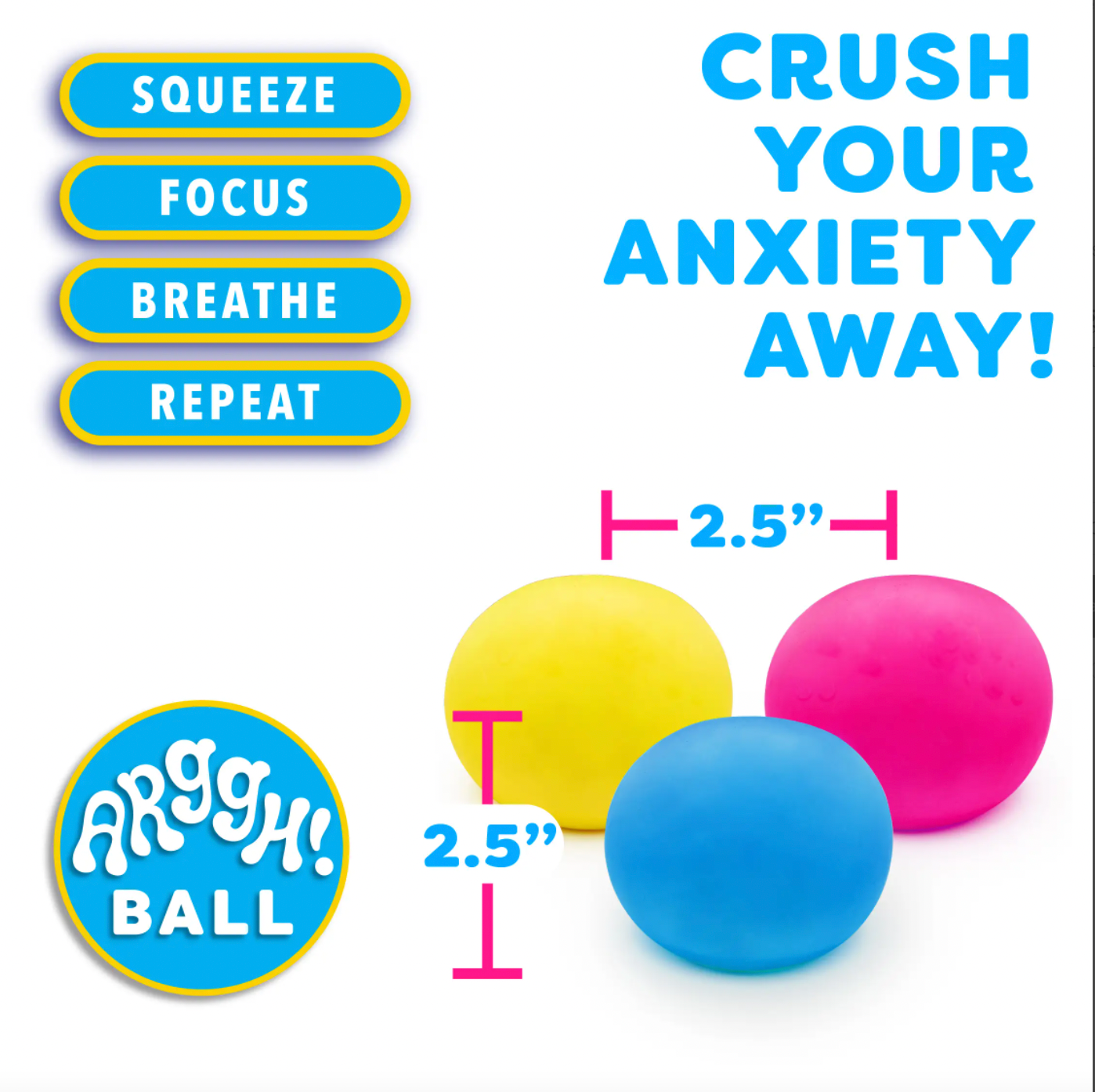 Arggh! Mini Color Changing Sensory Stress Ball