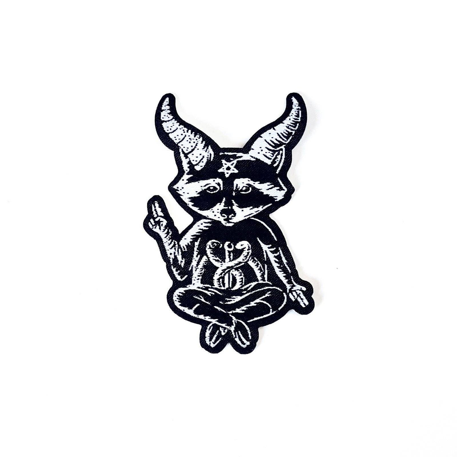 Eat Trash Hail Satan Demon Raccoon Patch