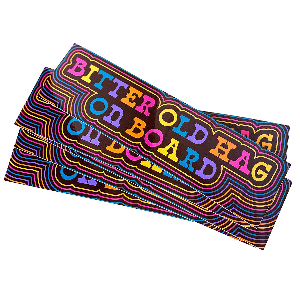 Bitter Old Hag On Board Vinyl Sticker | Madam Clutterbucket's ...