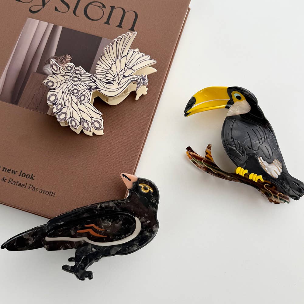 Crow Hair Clip