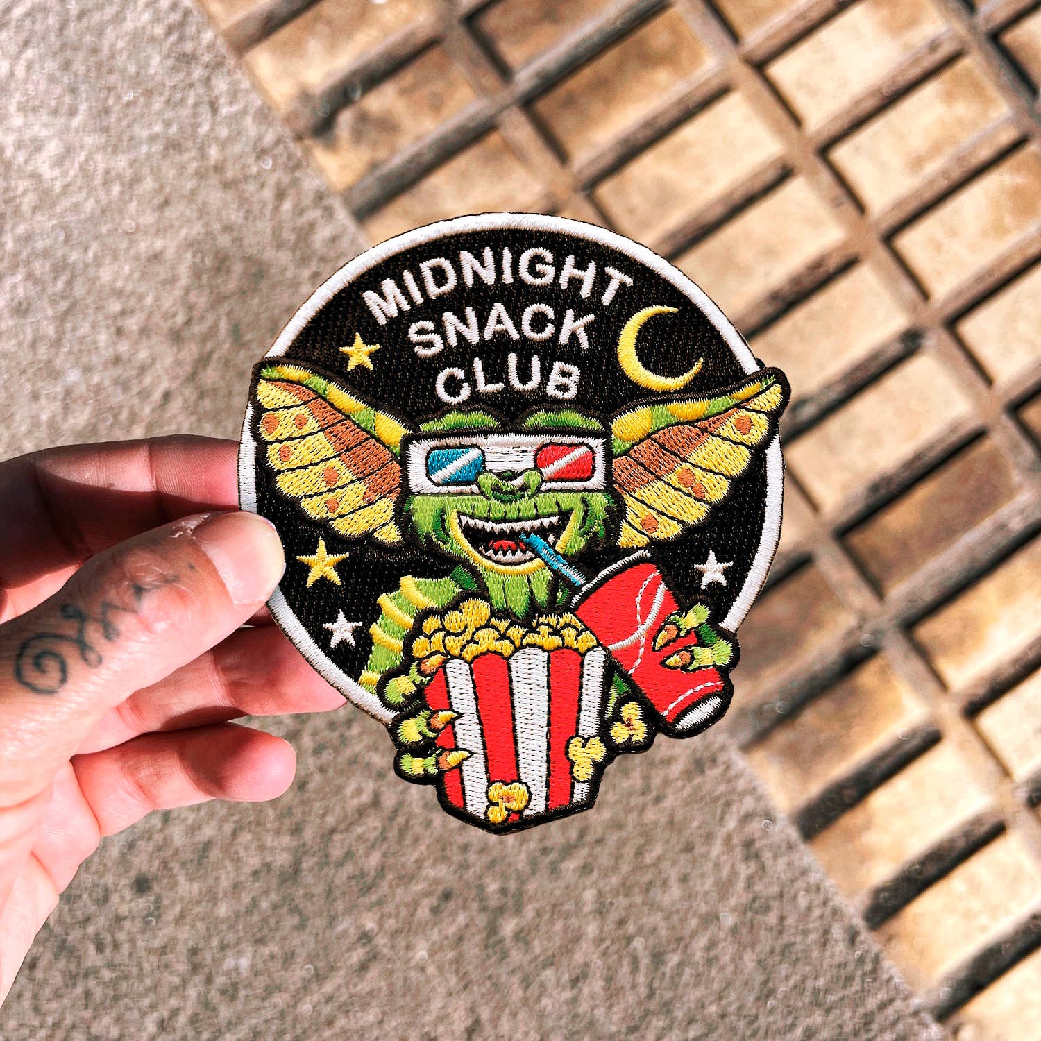 Midnight Snack Club Gremlin Iron On Patch by La Barbuda