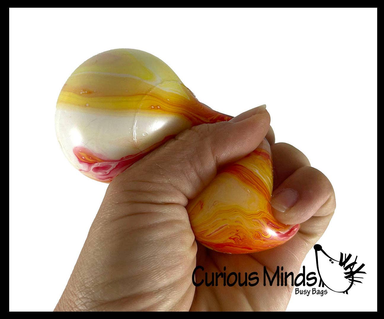 Marble Swirl Soft Doh Filled Stretch Ball - Ultra Squishy
