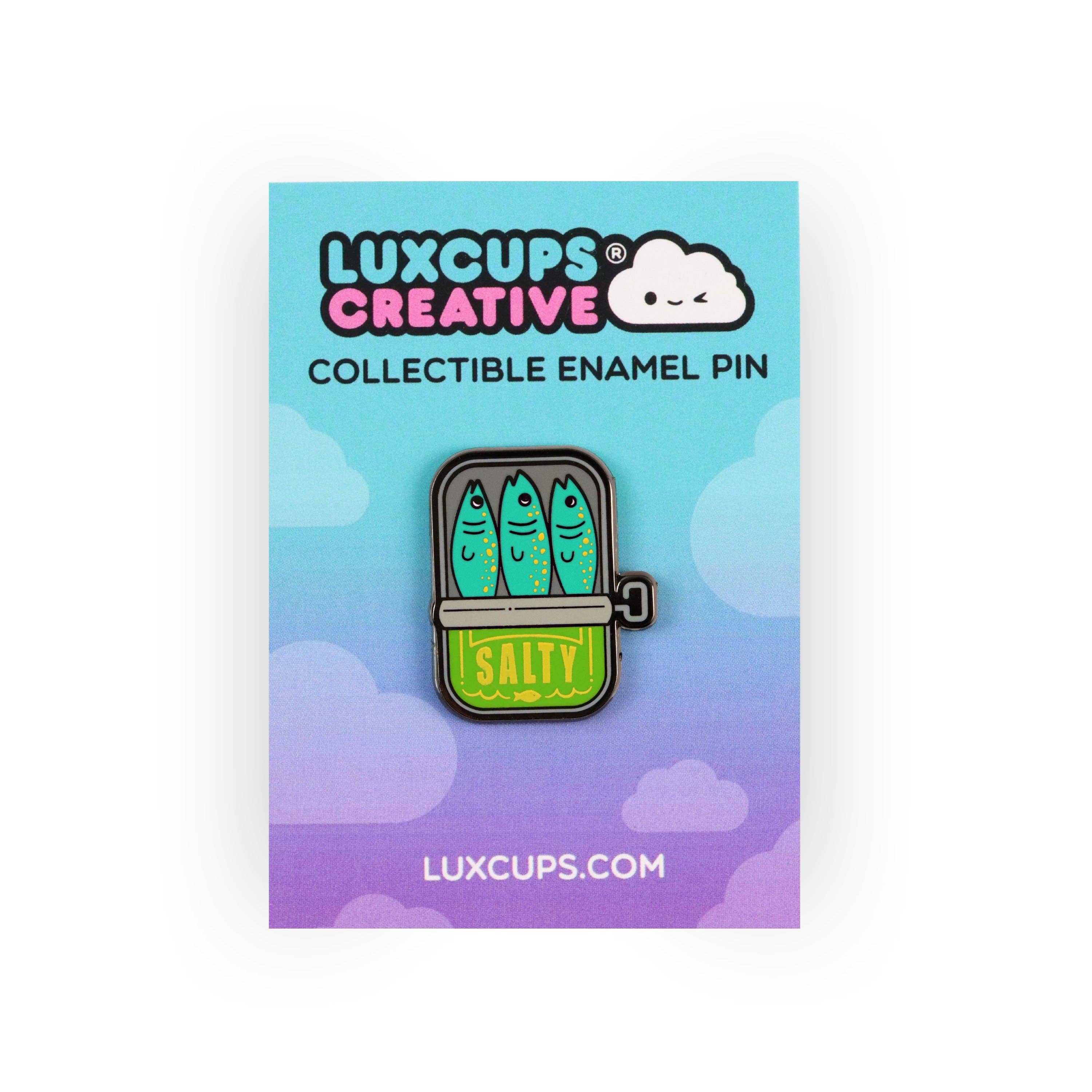 Salty Sardines Hard Enamel Pin