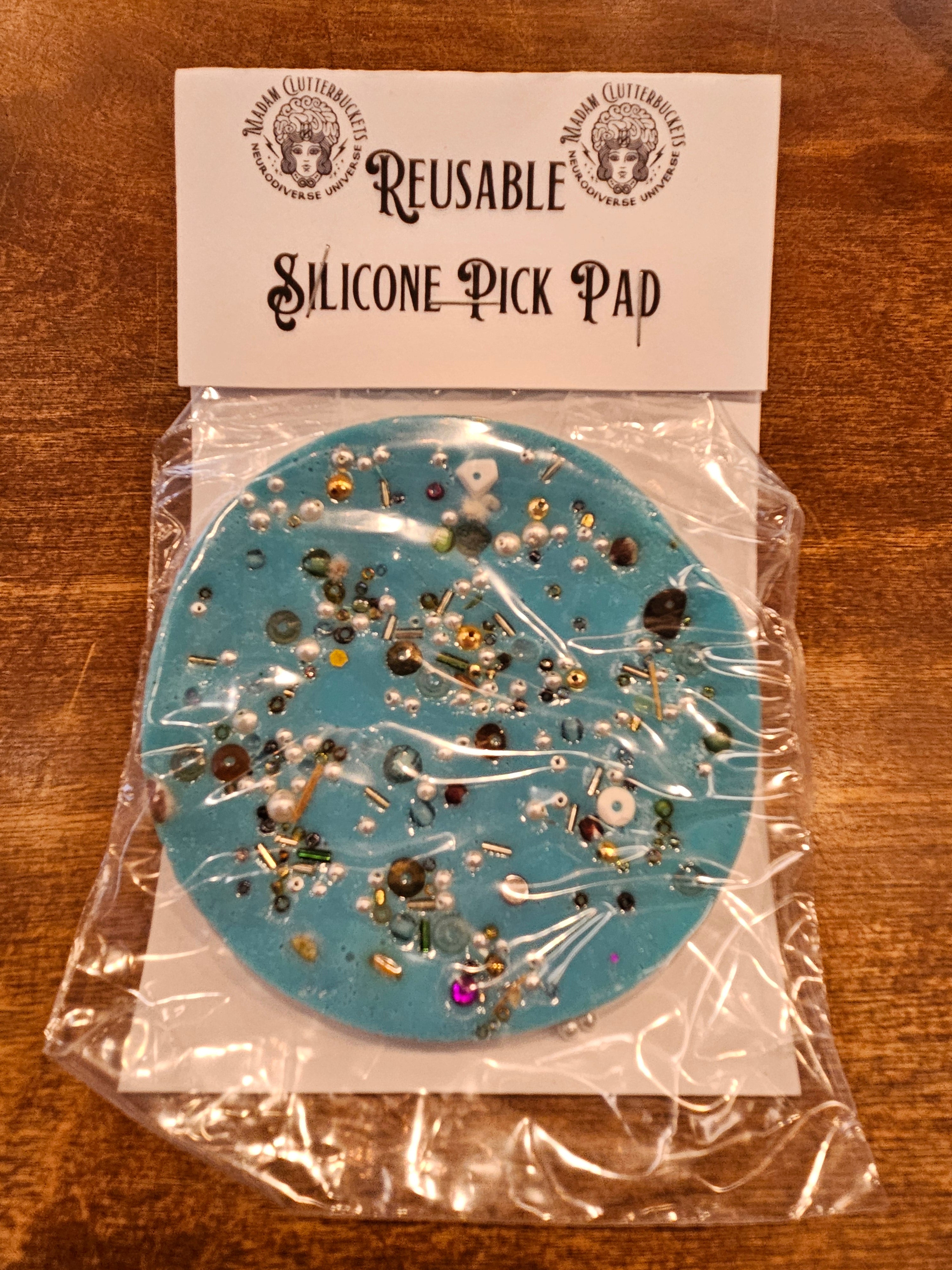Reusable Pick Pad by Madam Clutterbucket's Neurodiverse Universe -Round /Large