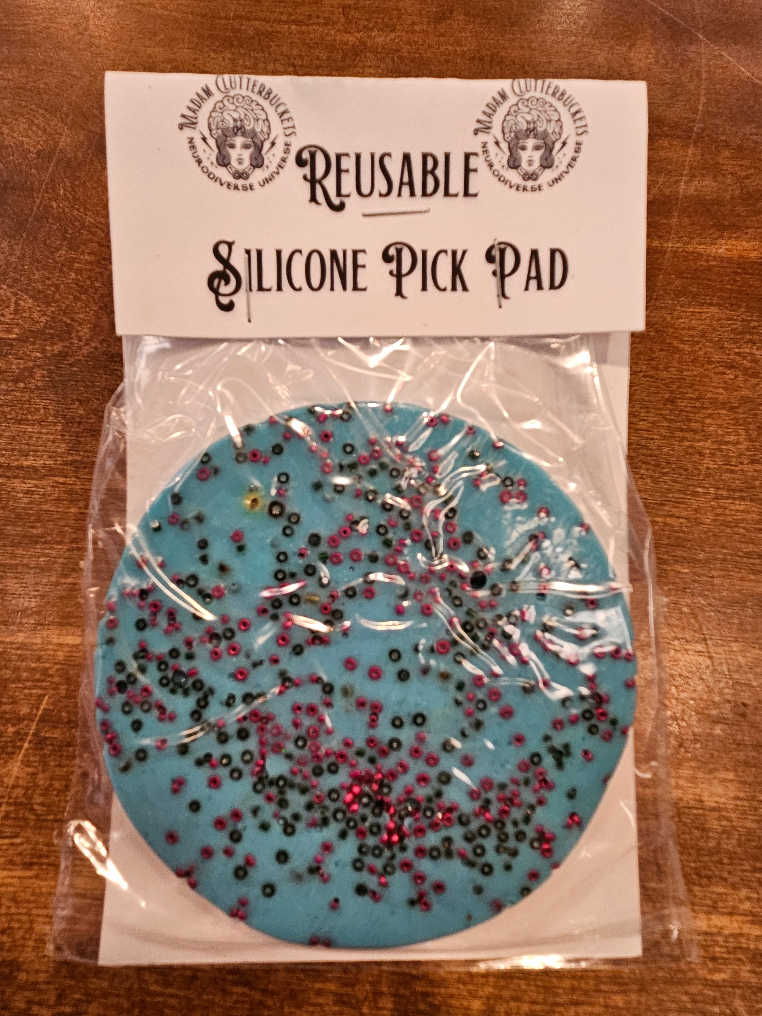 Reusable Pick Pad by Madam Clutterbucket's Neurodiverse Universe -Round /Large