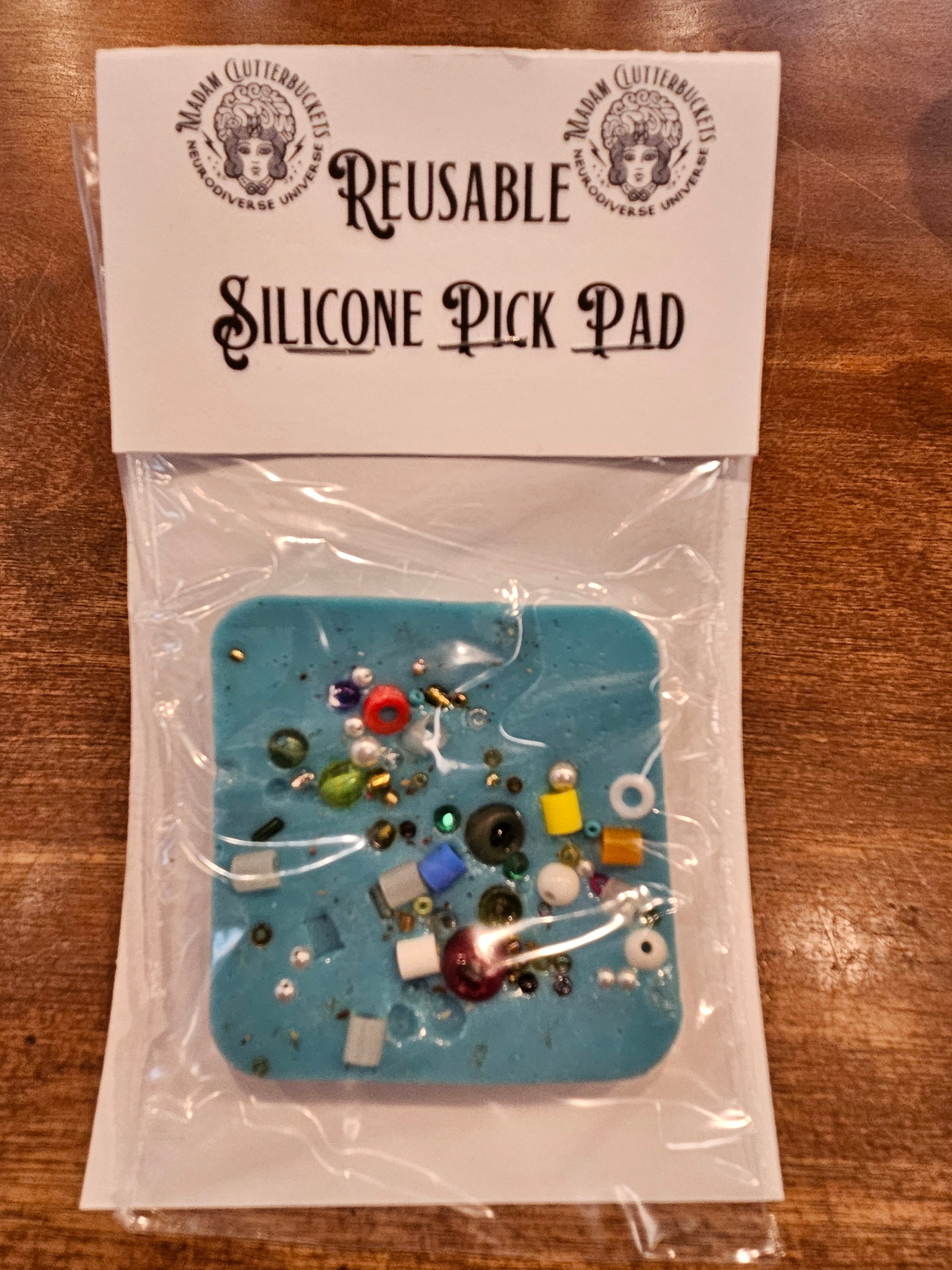 Reusable Pick Pad by Madam Clutterbucket's Neurodiverse Universe -Square / Small