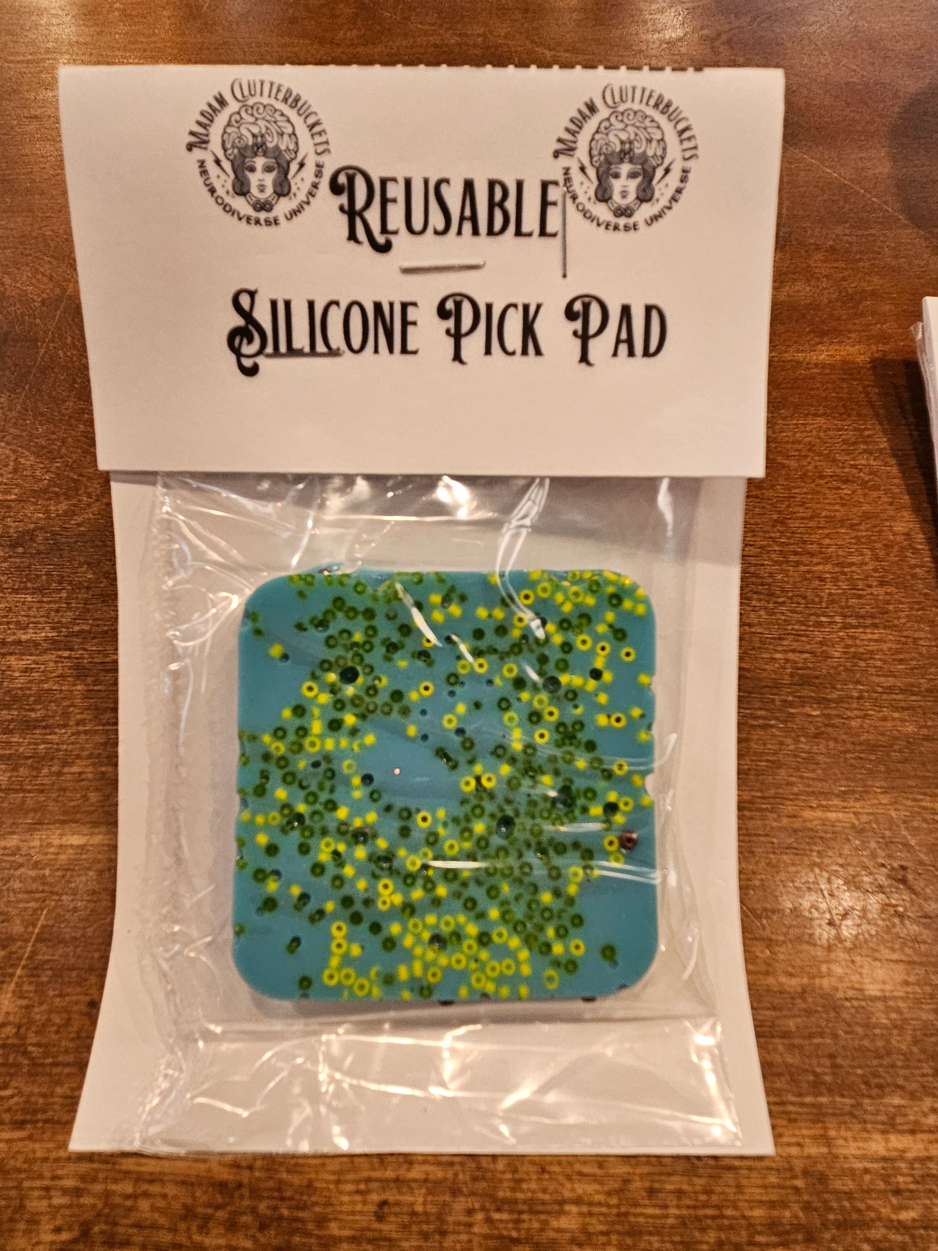 Reusable Pick Pad by Madam Clutterbucket's Neurodiverse Universe -Square / Small