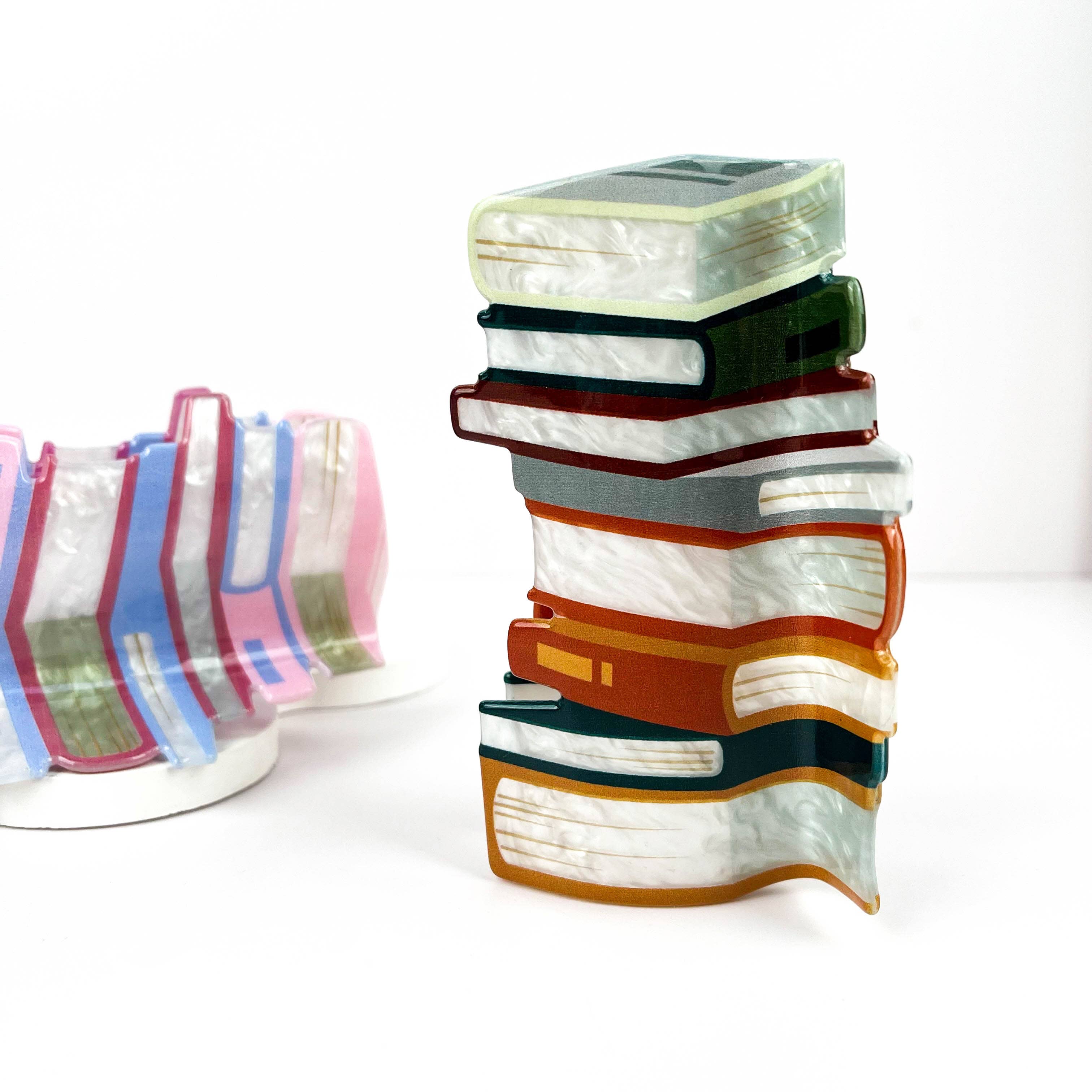Oversize Lost in Ocean Books Hair Claw Clip: A