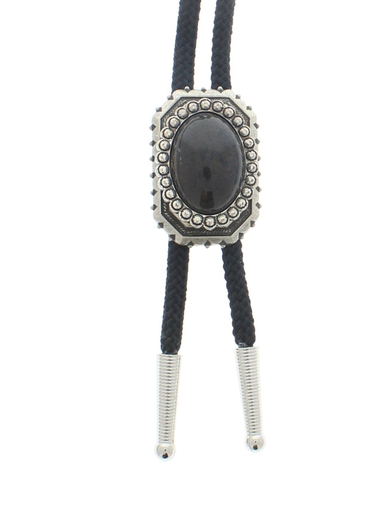Southwest Bolo Tie, antique silver finish