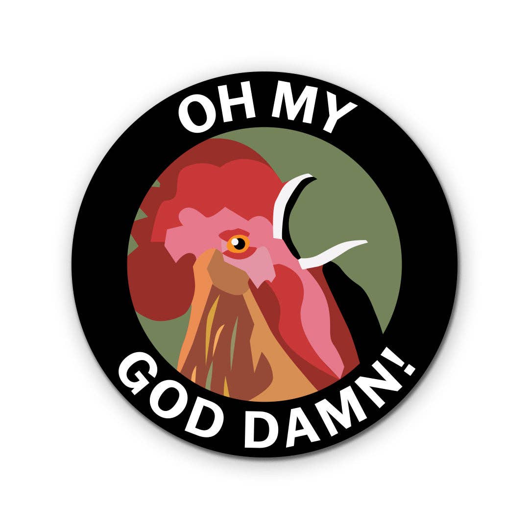Oh My God Damn! Sticker