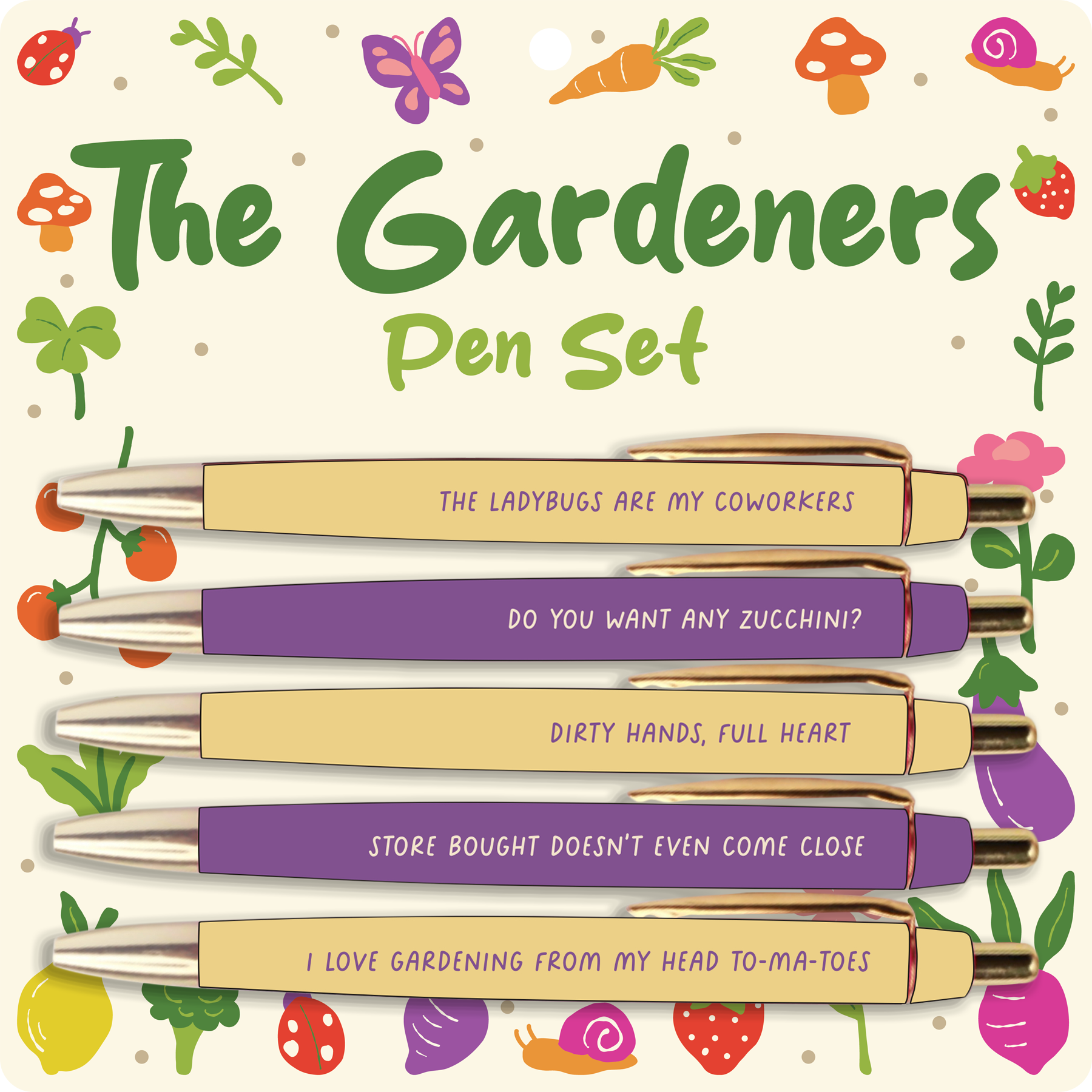 Gardening Pen Set (funny gifts, spring gifts, Mother's Day)