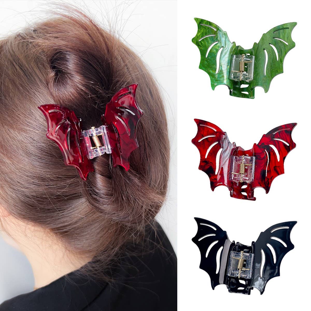 Black BAT WINGS GOTHIC HAIR CLAW
