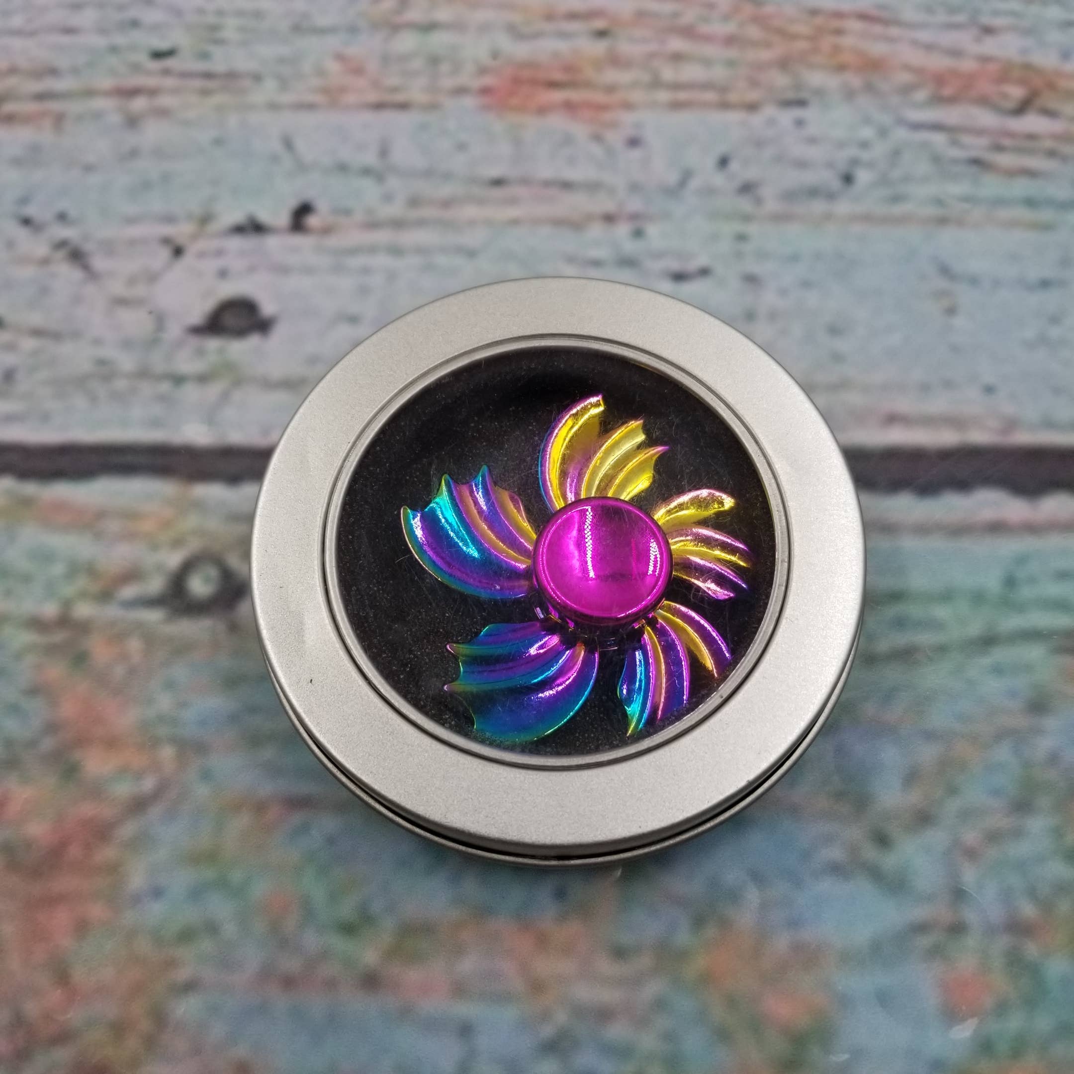 Metal Fingertip Gyro Decompression Fidget Toy With Box