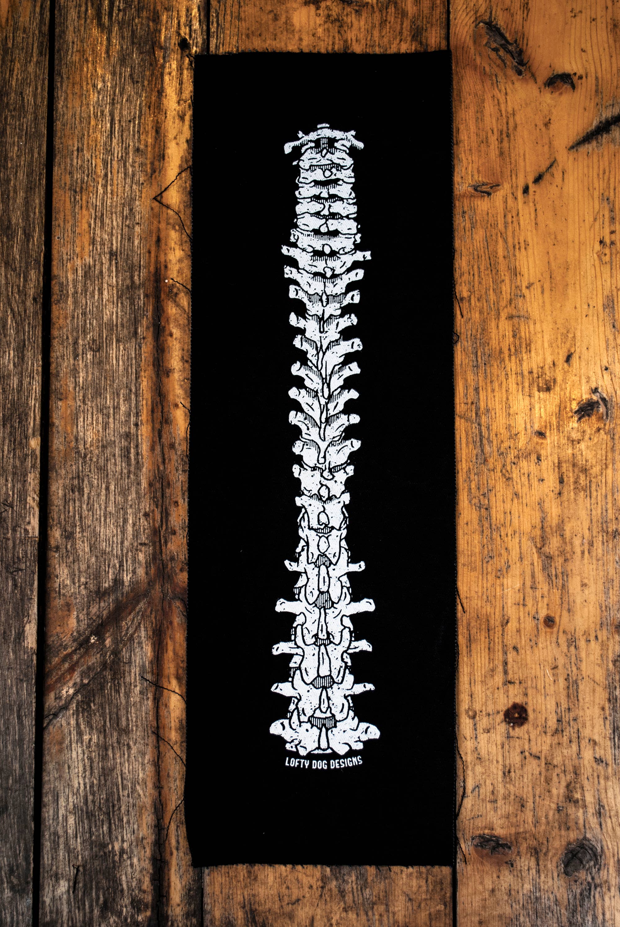SpineSEW ON Screen Printed Back Patch