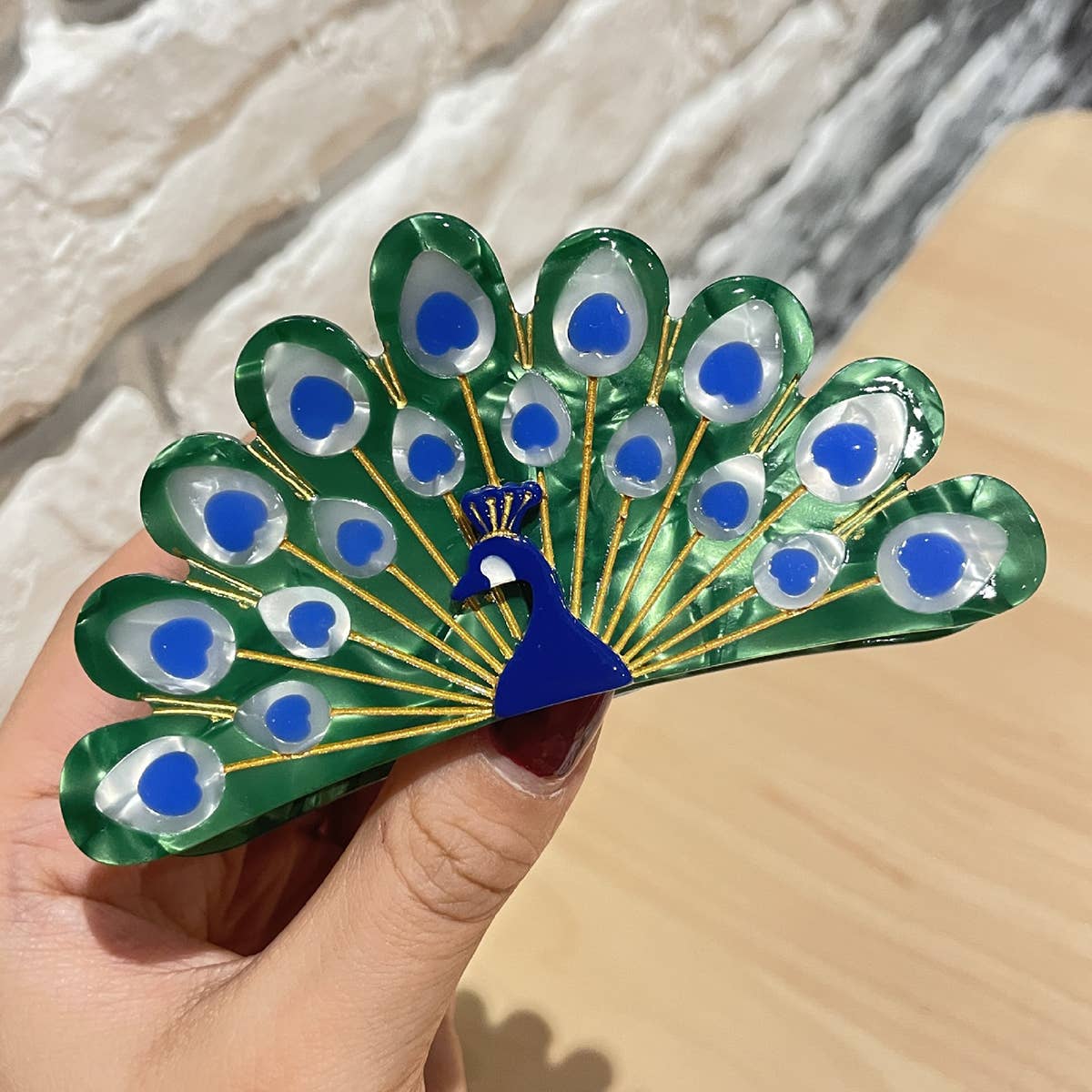 FASHIONABLE WHITE SWAN ACETIC ACID HAIR CLIP