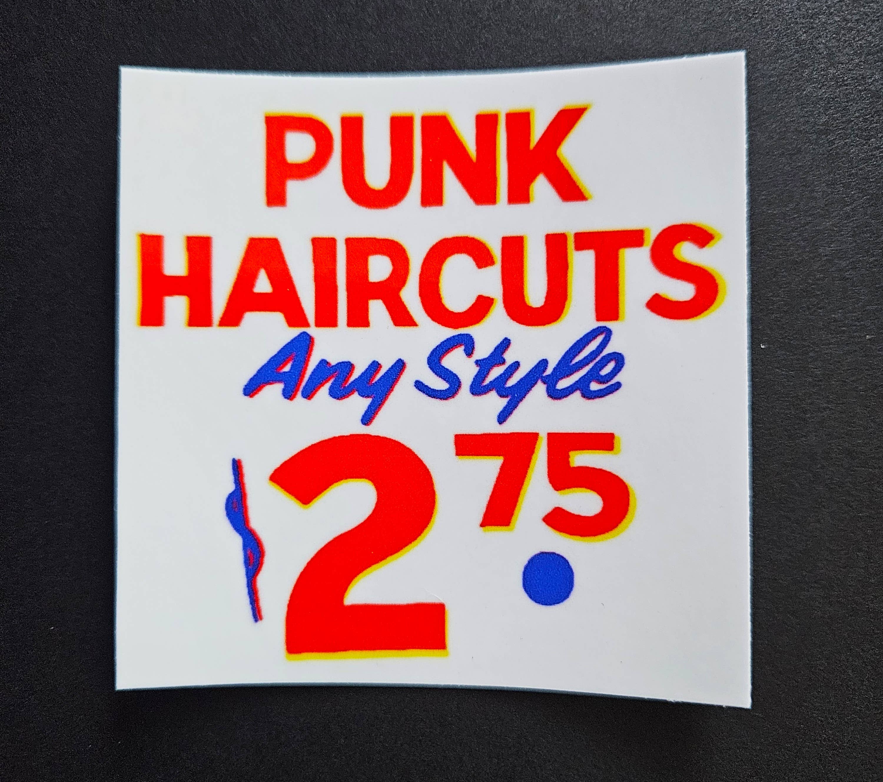 Punk Haircuts Vinyl Sticker