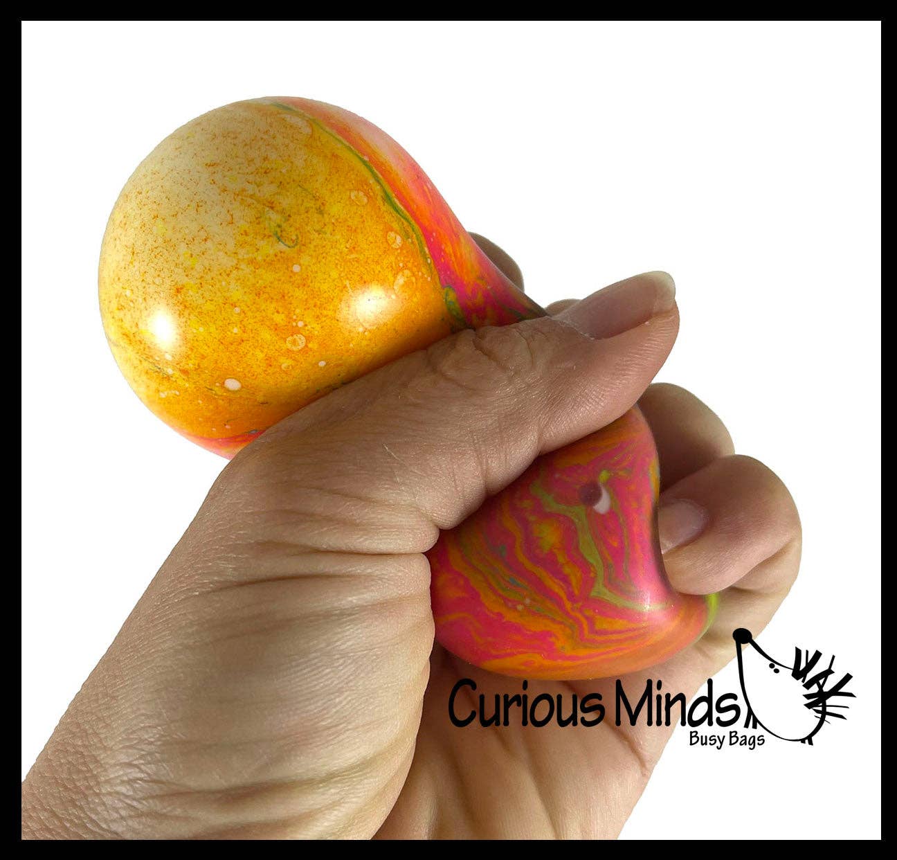 Marble Swirl Soft Doh Filled Stretch Ball - Ultra Squishy