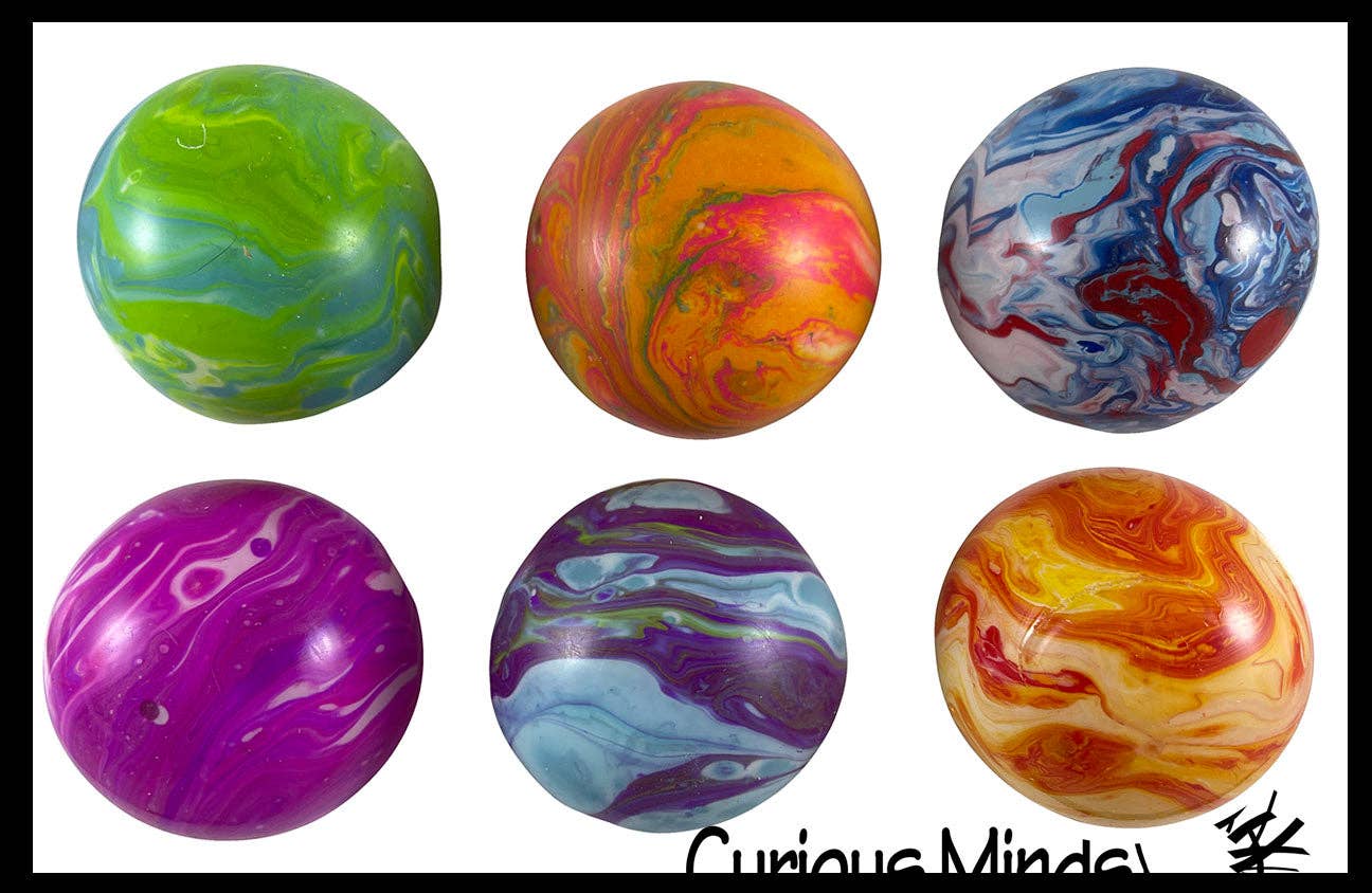Marble Swirl Soft Doh Filled Stretch Ball - Ultra Squishy