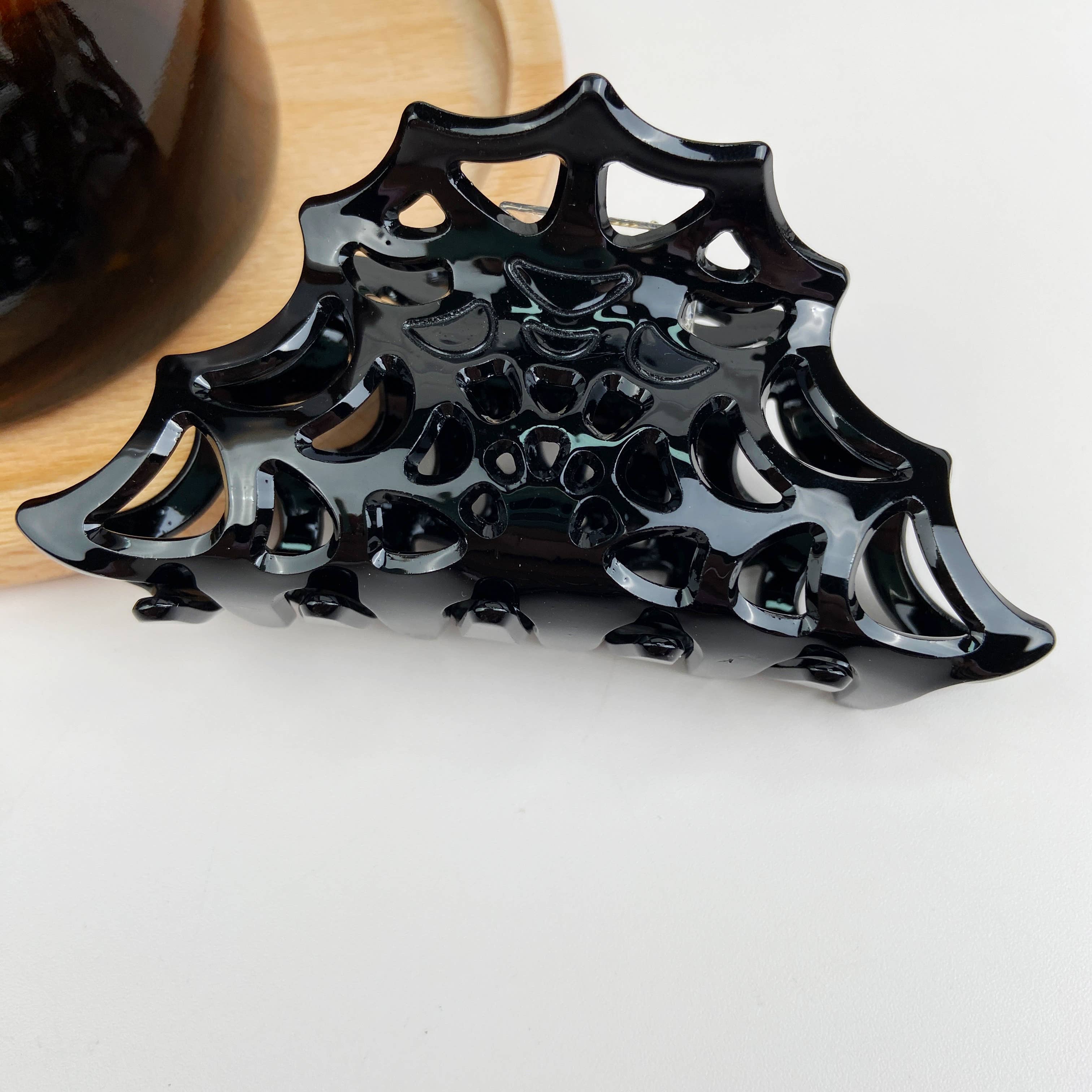 Red Spider Web Hair Clip