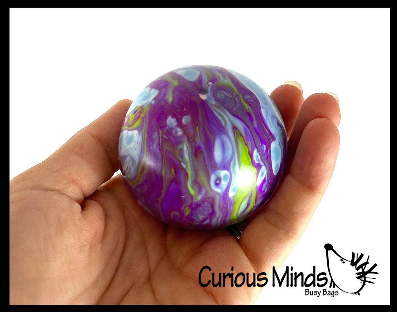 Marble Swirl Soft Doh Filled Stretch Ball - Ultra Squishy