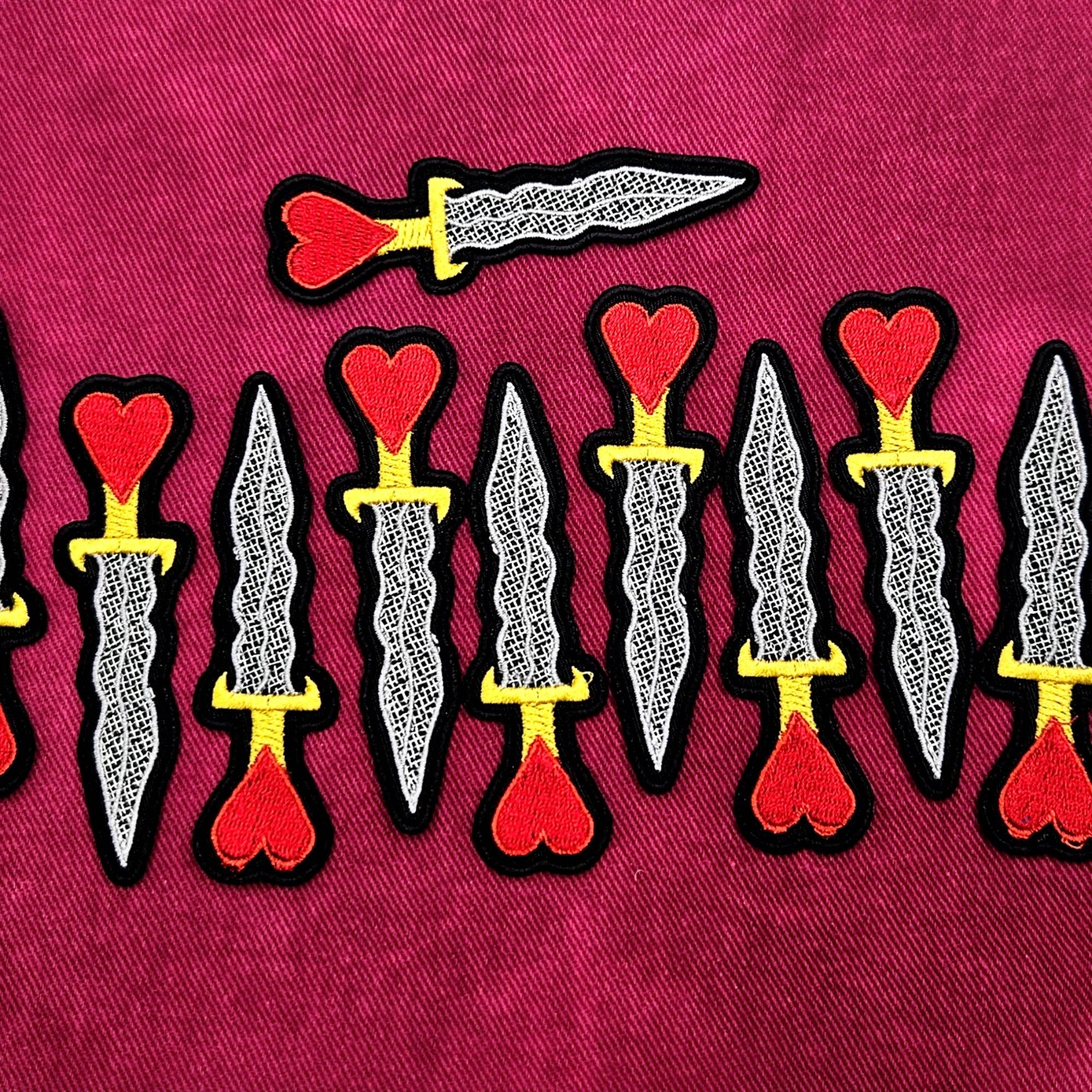 Athame Ritual Knife Iron on Patch