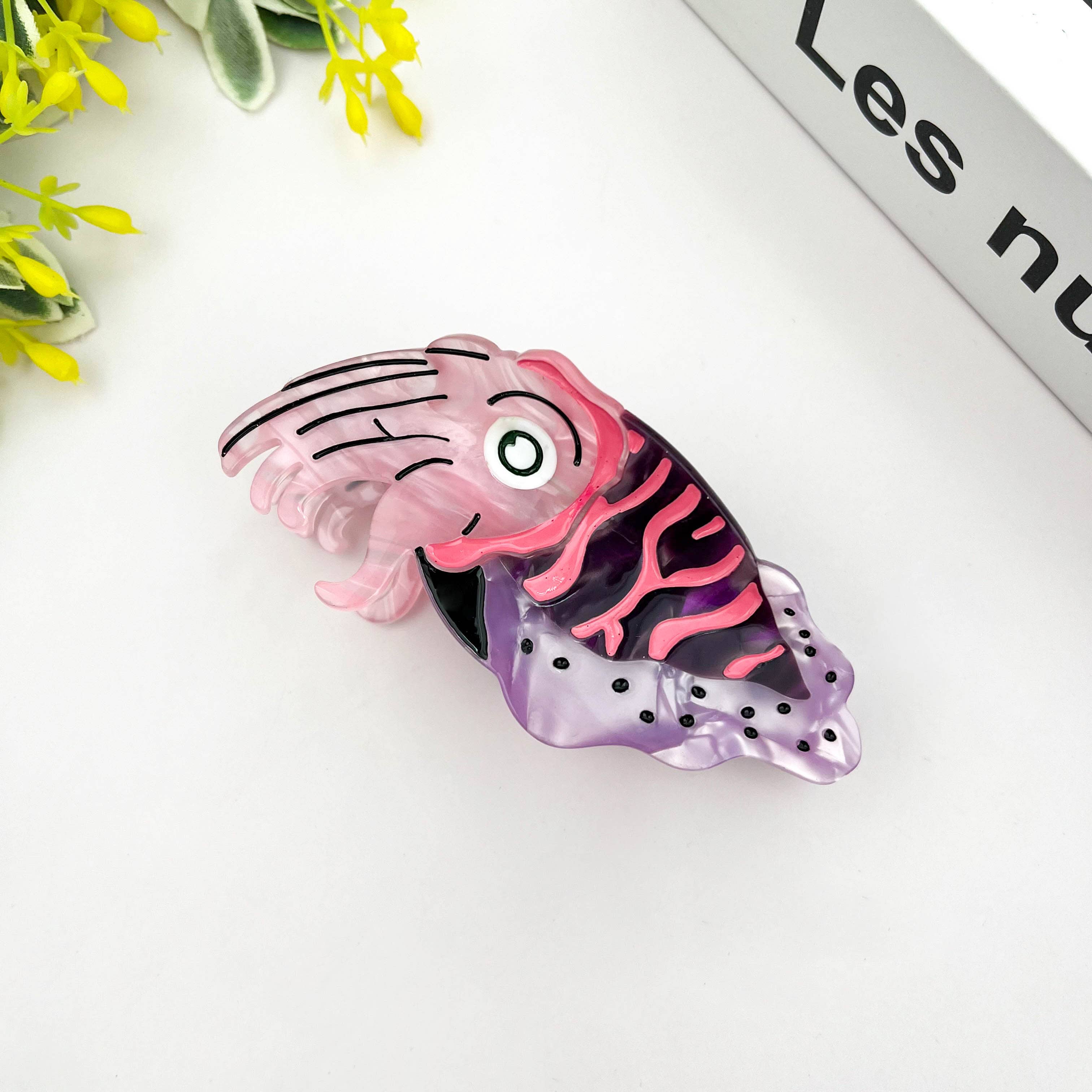 Marine Animal Hair Clip, Jellyfish Squid Claw Clip: Orca