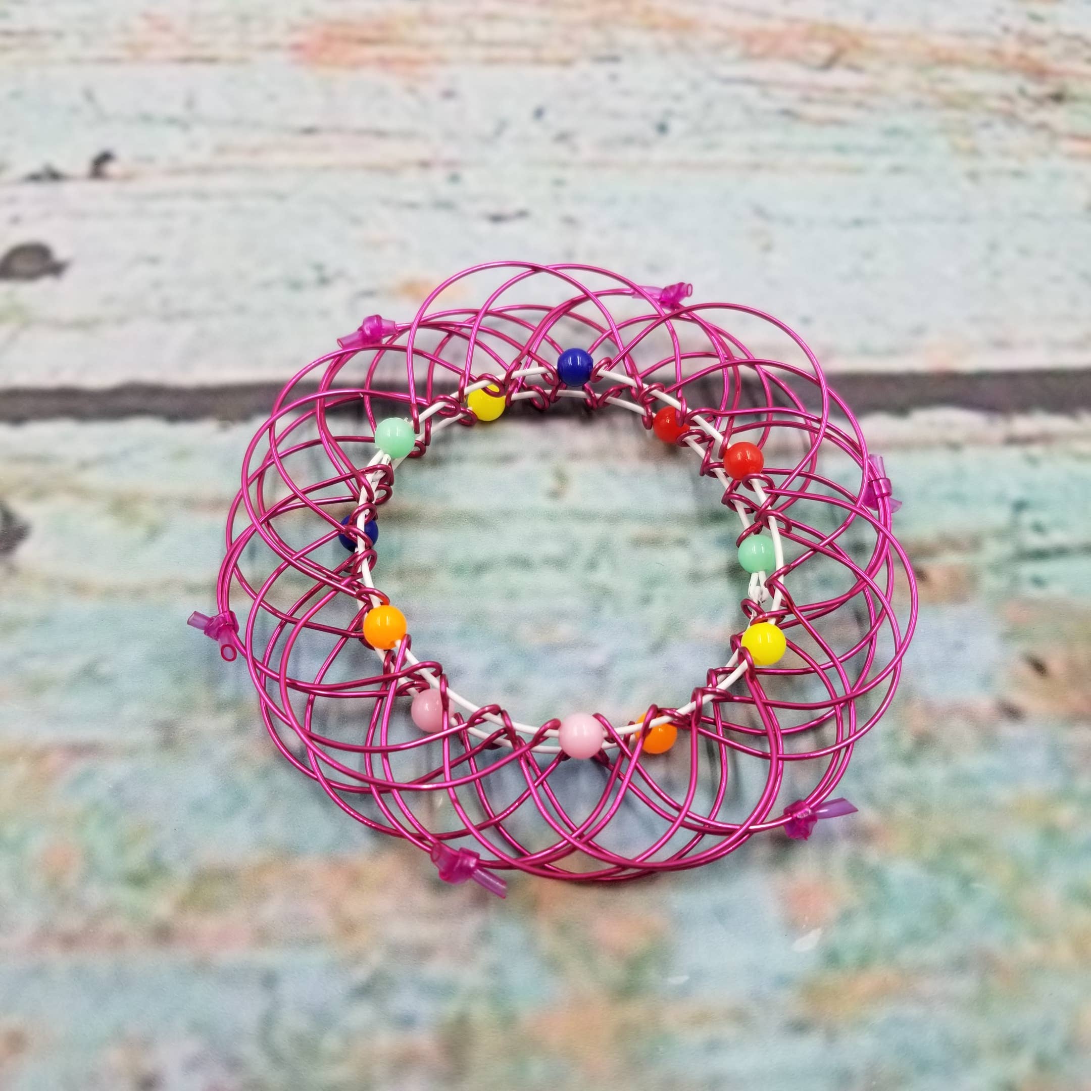 Fidget Toy Decompression Flower Basket Anti-stress Toys: Silver