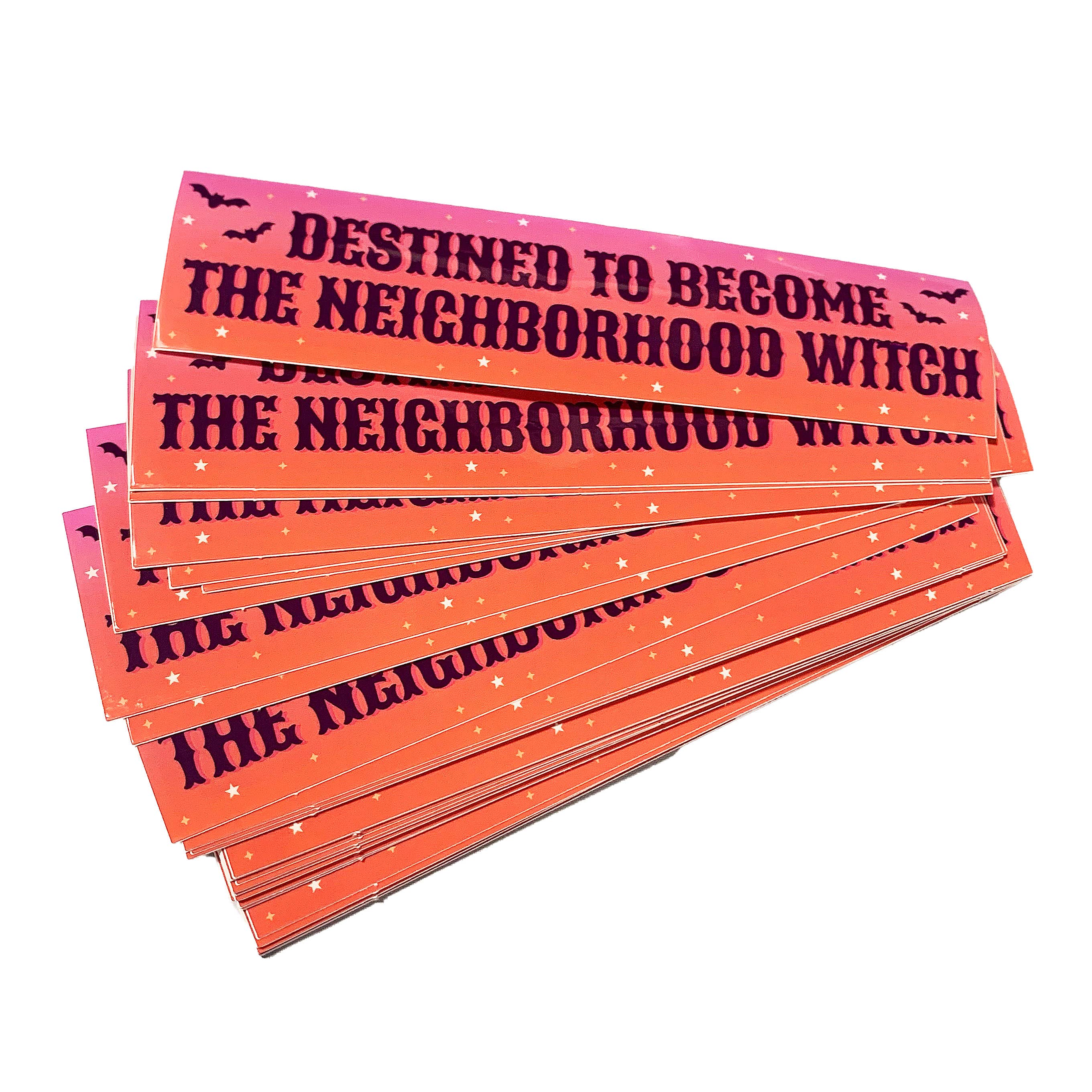 Destined To Become The Neighborhood Witch Vinyl Sticker