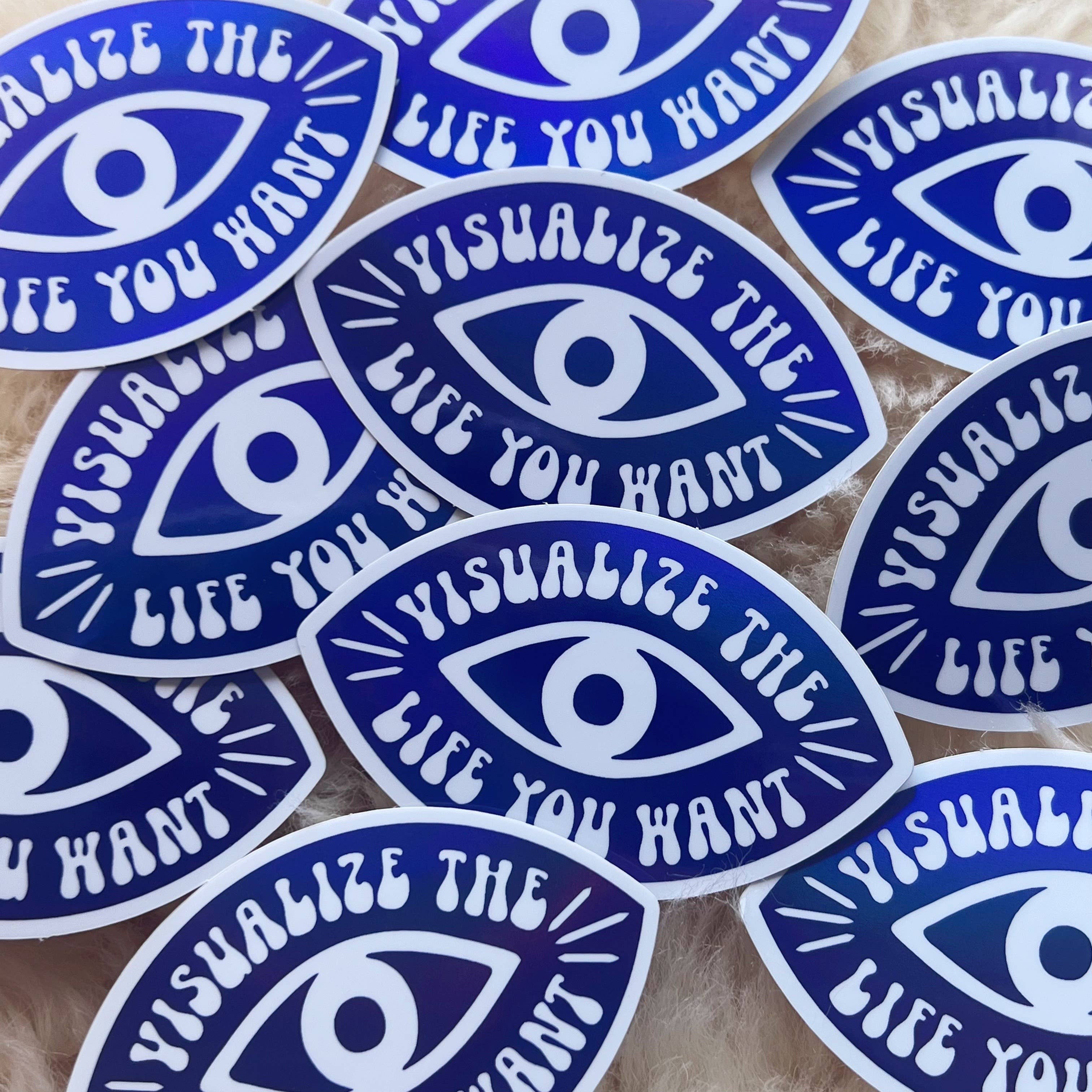 Visualize the Life You Want Sticker | Madam Clutterbucket's ...