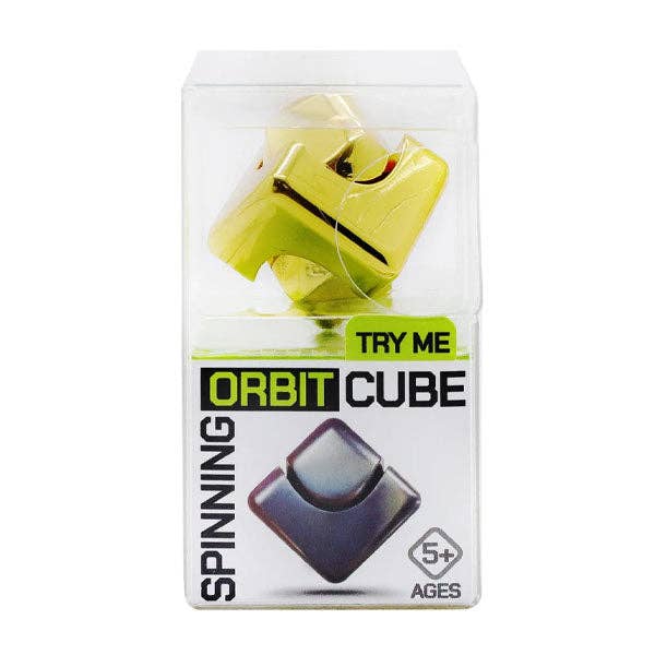 Spinning Metal Orbit Cube Fidget Toy