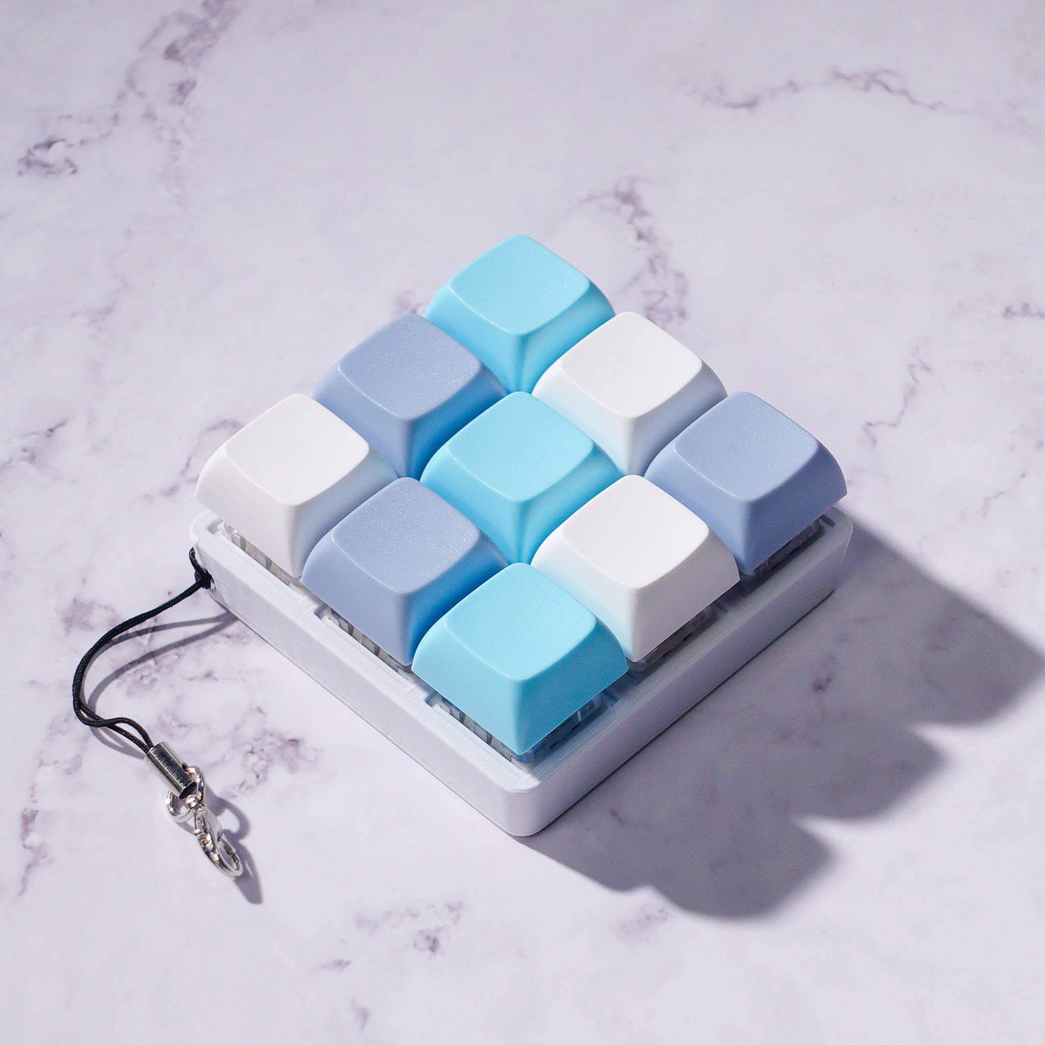 9 Key Mechanical Keyboard Fidget Keychain: Boom Pop / Clicky