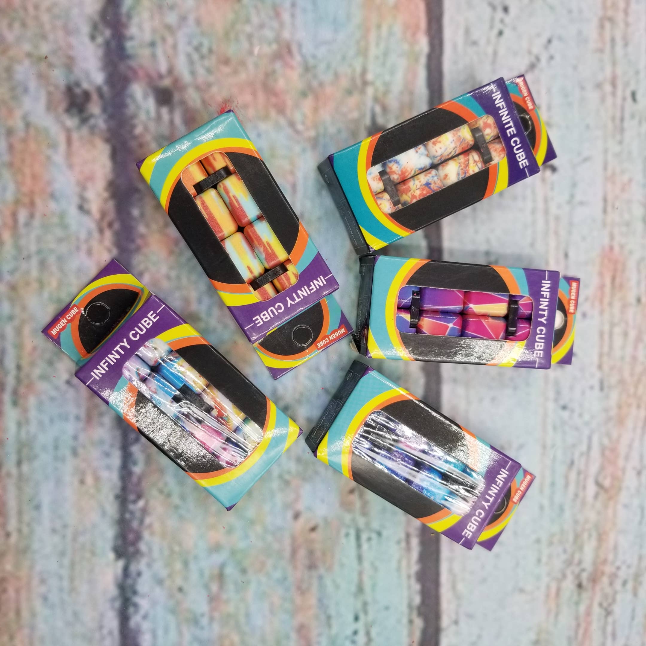 Infinite Cube Fidget Toys: Light Orange