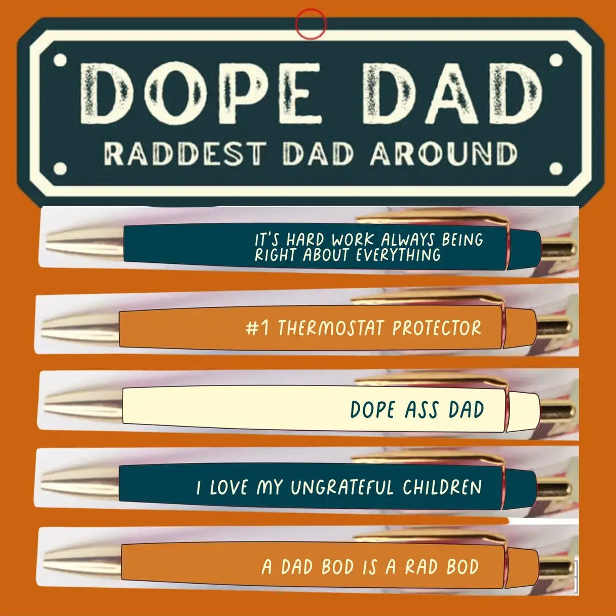 Dope Dad Pen Set (funny, gift, father's day)