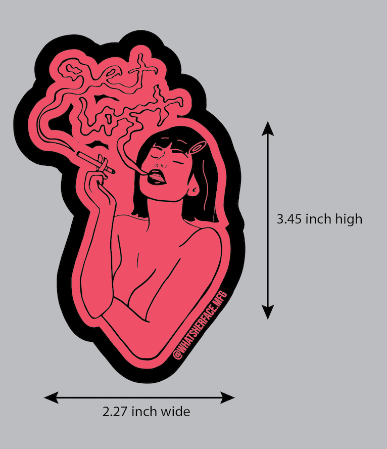 Get Lost Hot Pink and Black Sticker