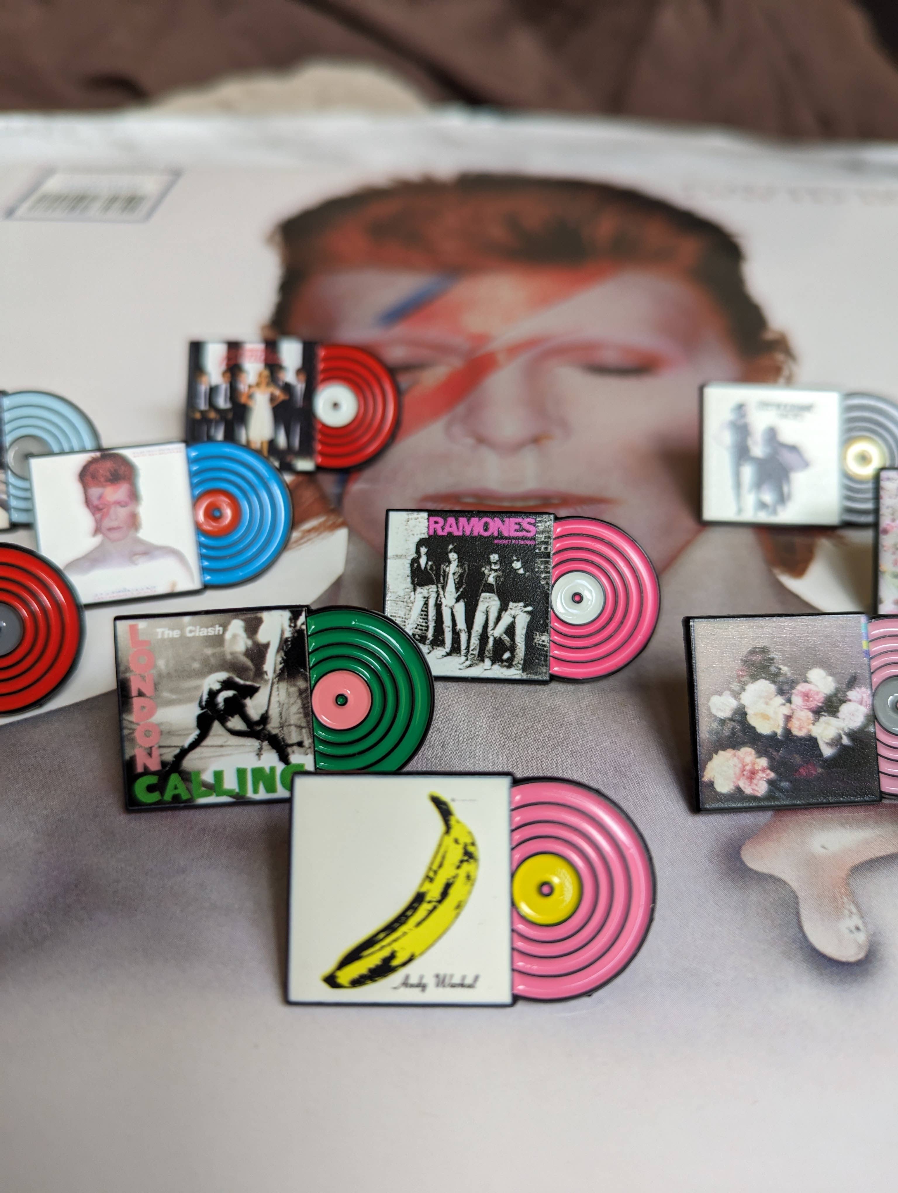 The Clash Album Cover Enamel Pin Punk Rock Record