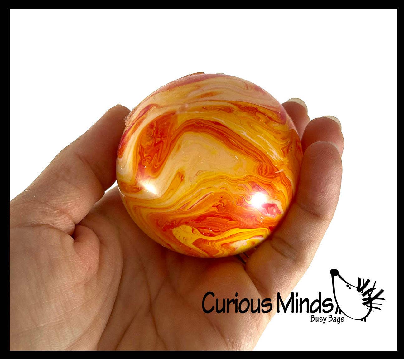 Marble Swirl Soft Doh Filled Stretch Ball - Ultra Squishy