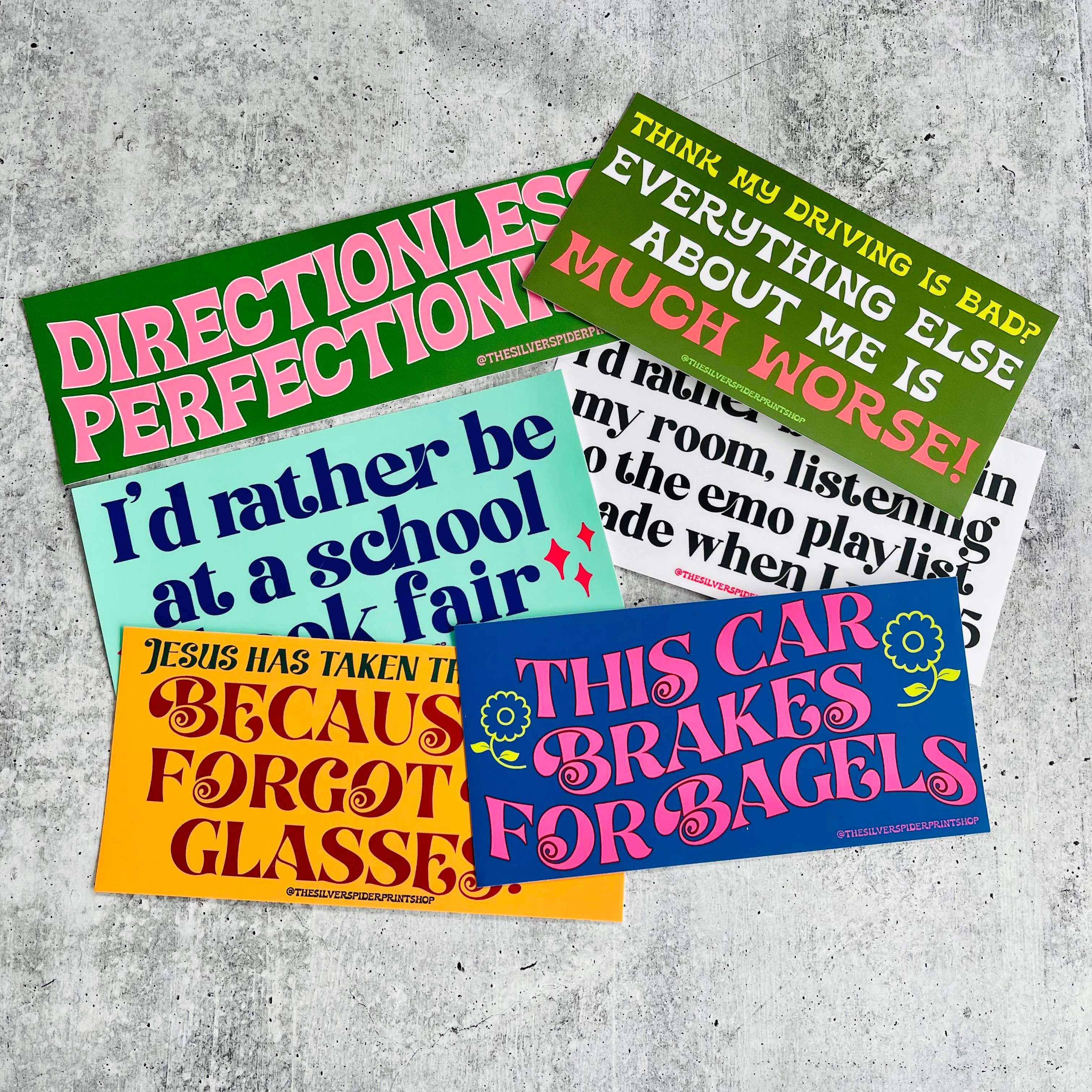 Rather be alone listening to emo playlist Bumper Sticker