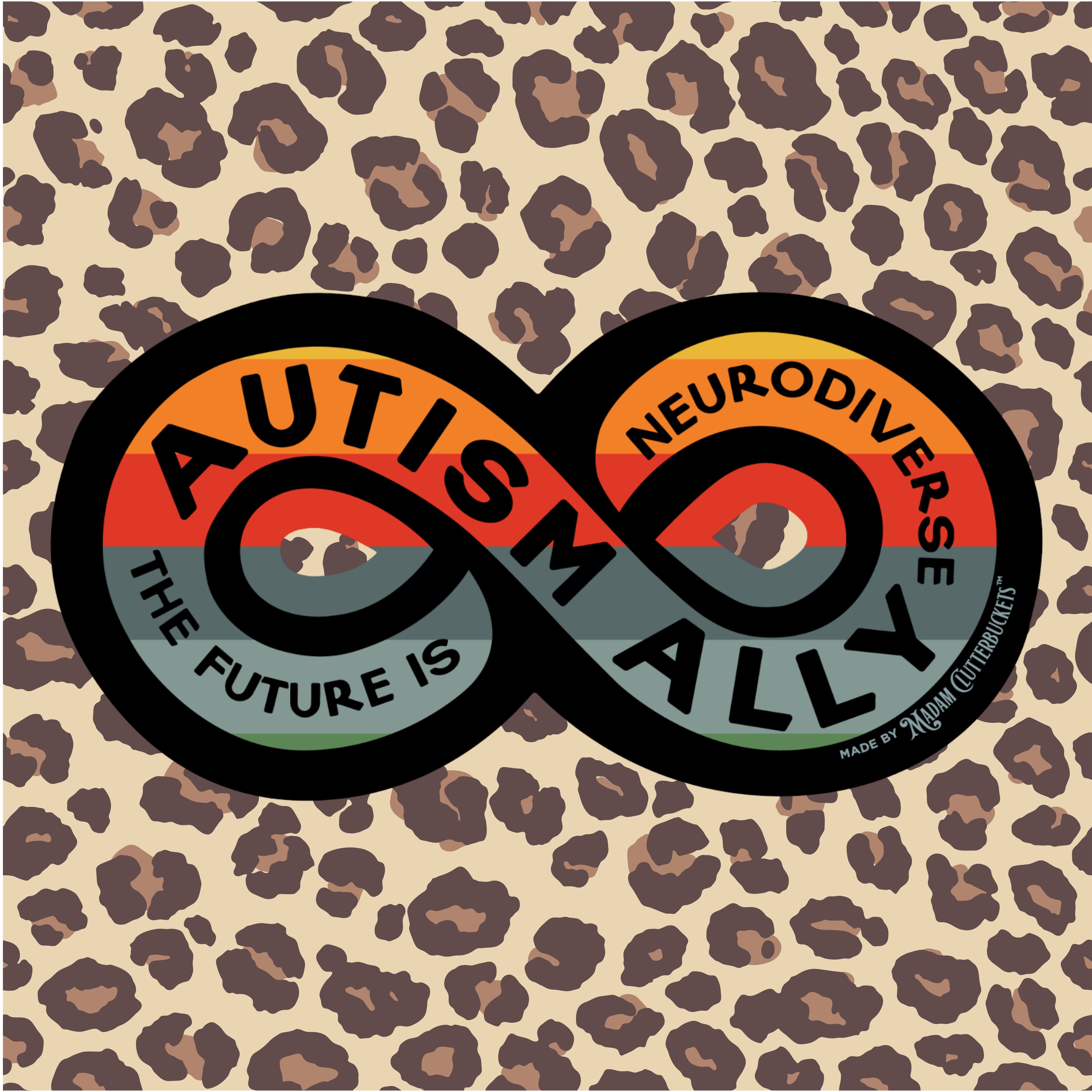 Autism Ally, The Future is Neurodiverse Sticker