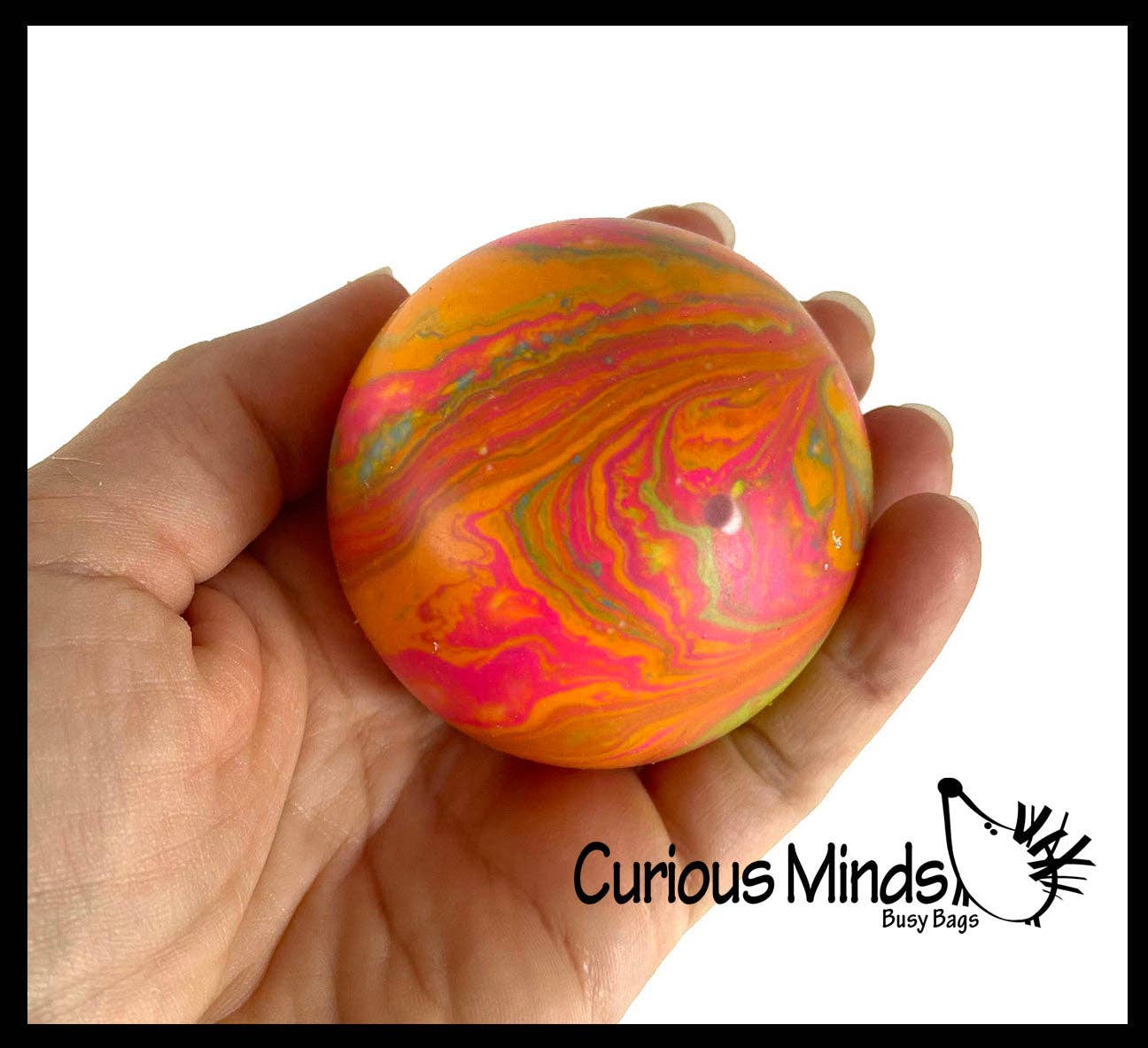 Marble Swirl Soft Doh Filled Stretch Ball - Ultra Squishy