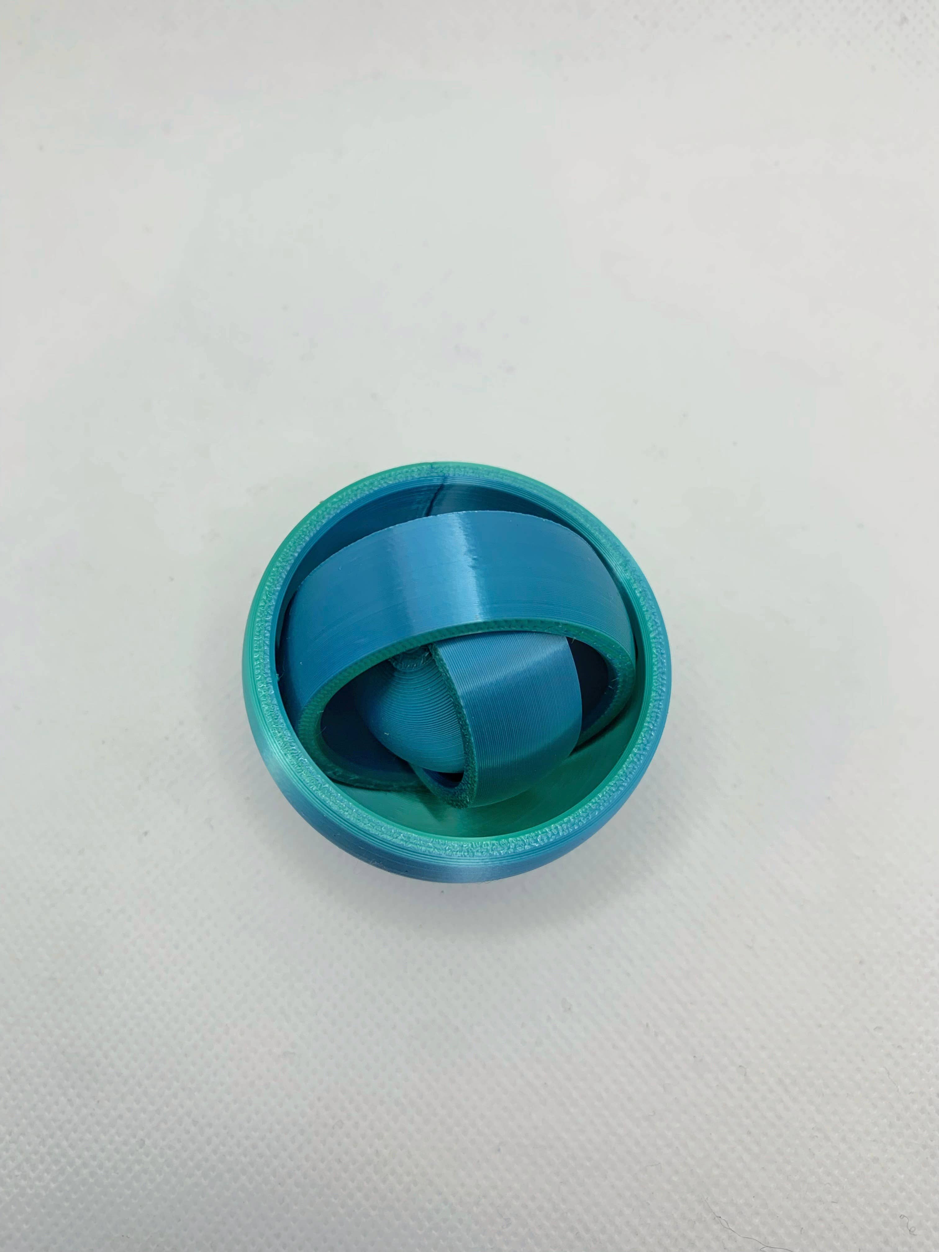 Gyroscope Fidget Spinner - Sea Glass (Blue/Green)