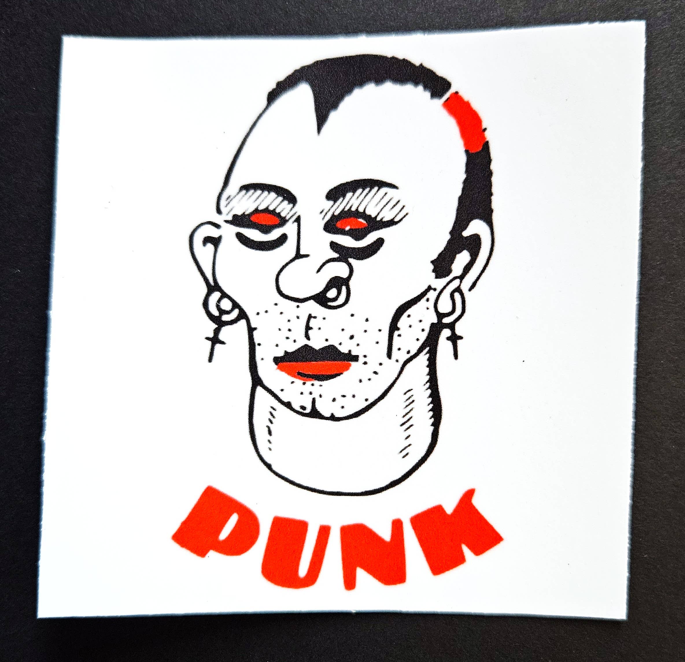 Punk Haircuts Vinyl Sticker