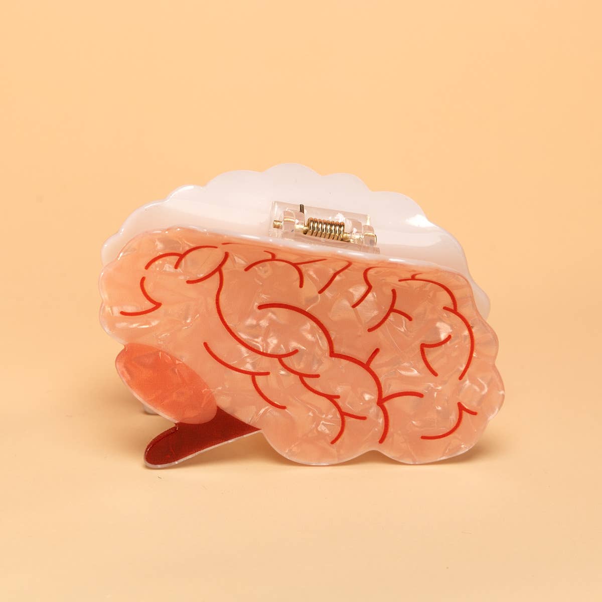 Quirky Brain Pattern Hair Claw Clip- Medical Anatomical : Brain