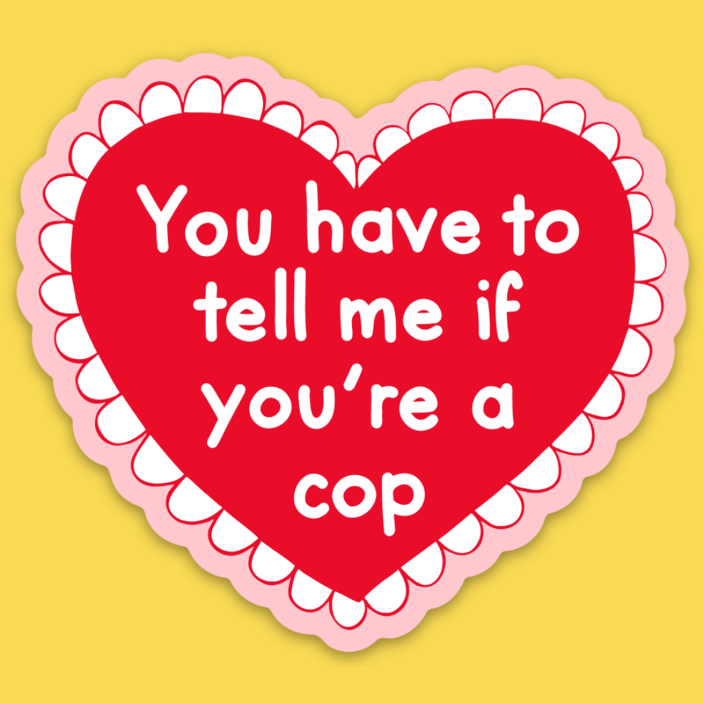 To Tell Sticker 'Have To Tell Me' Sticker | Madam Clutterbucket's Neurodiverse Universe