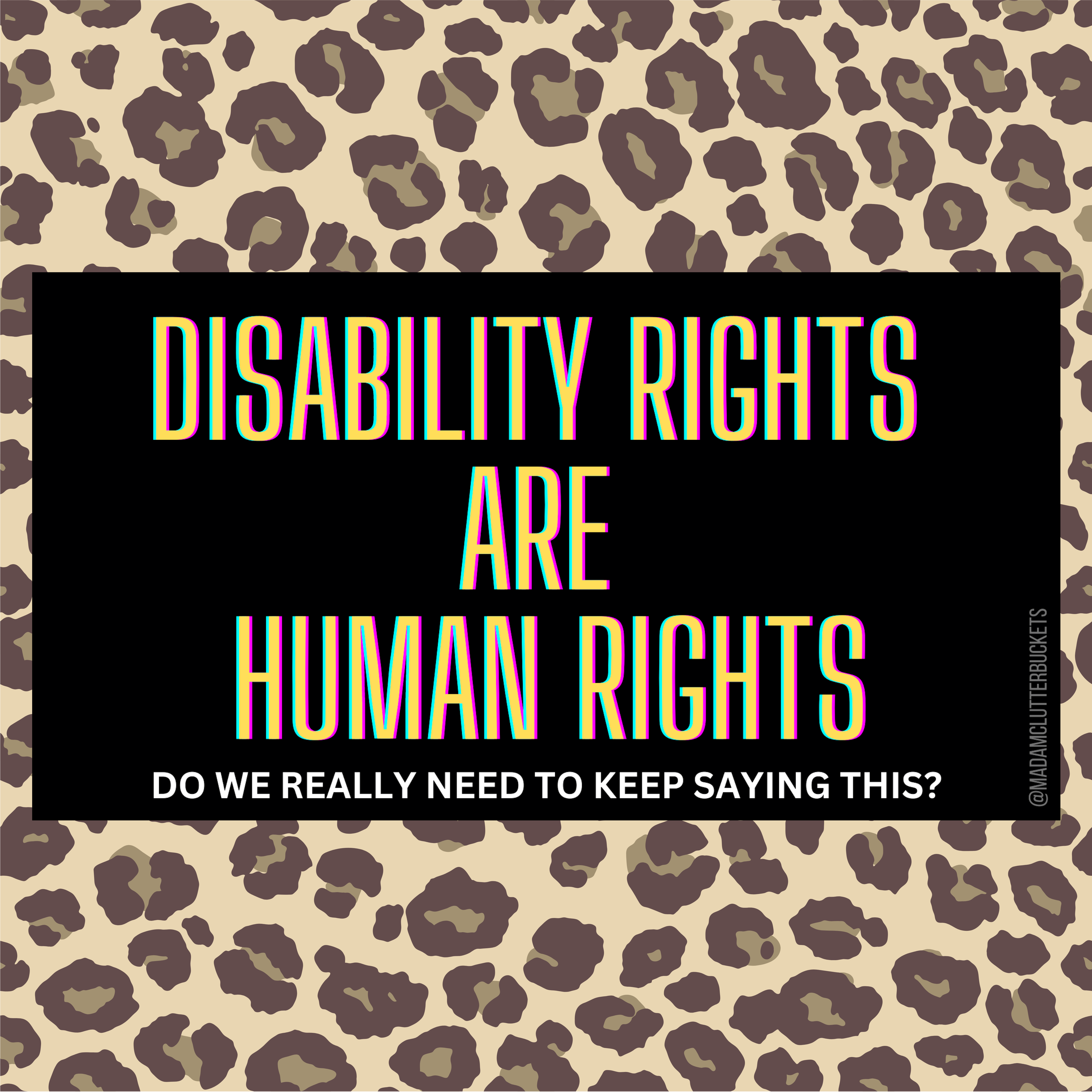 Disability Rights are Human Rights Sticker