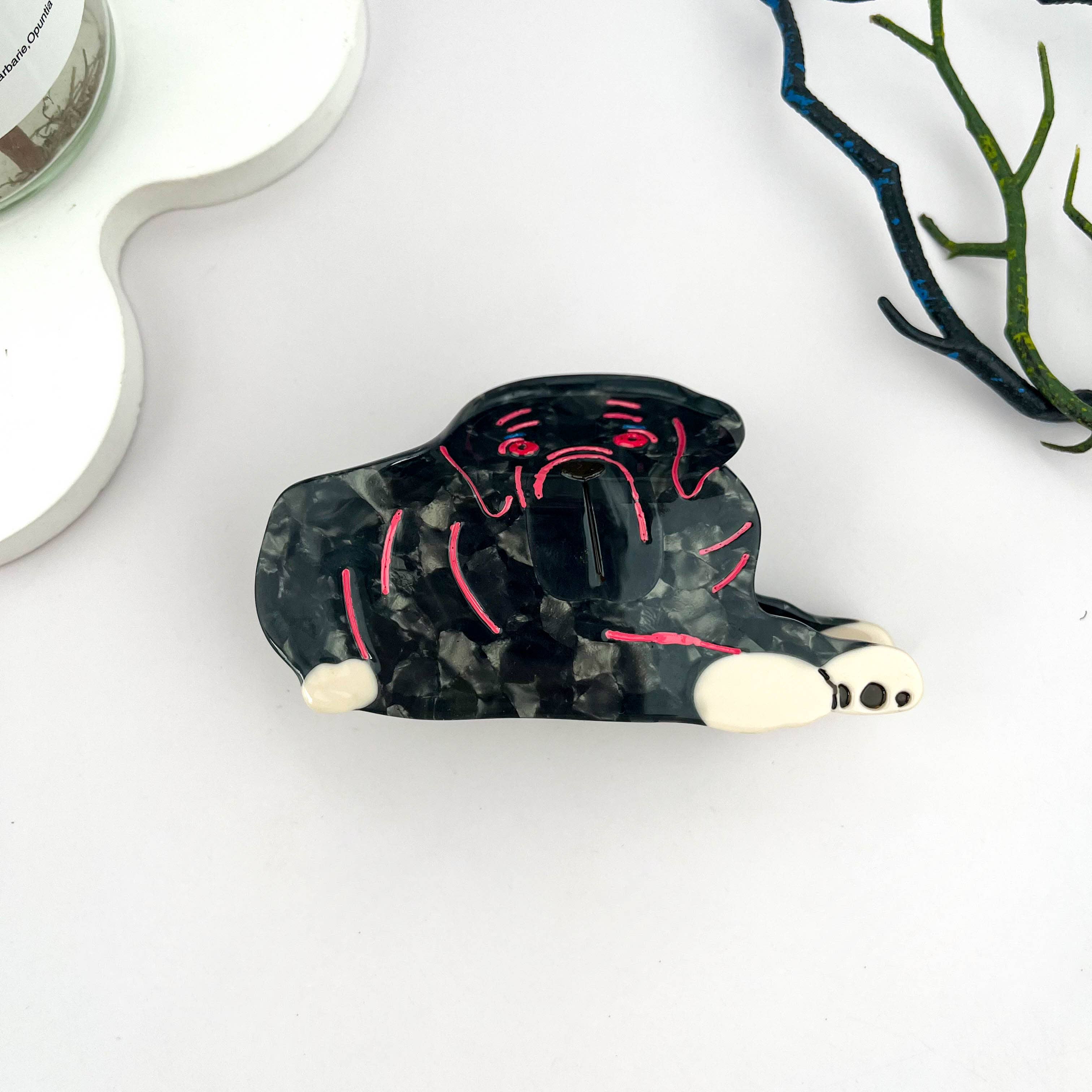 Creative Cool Dog Pack Acetate Hair Claw Clip