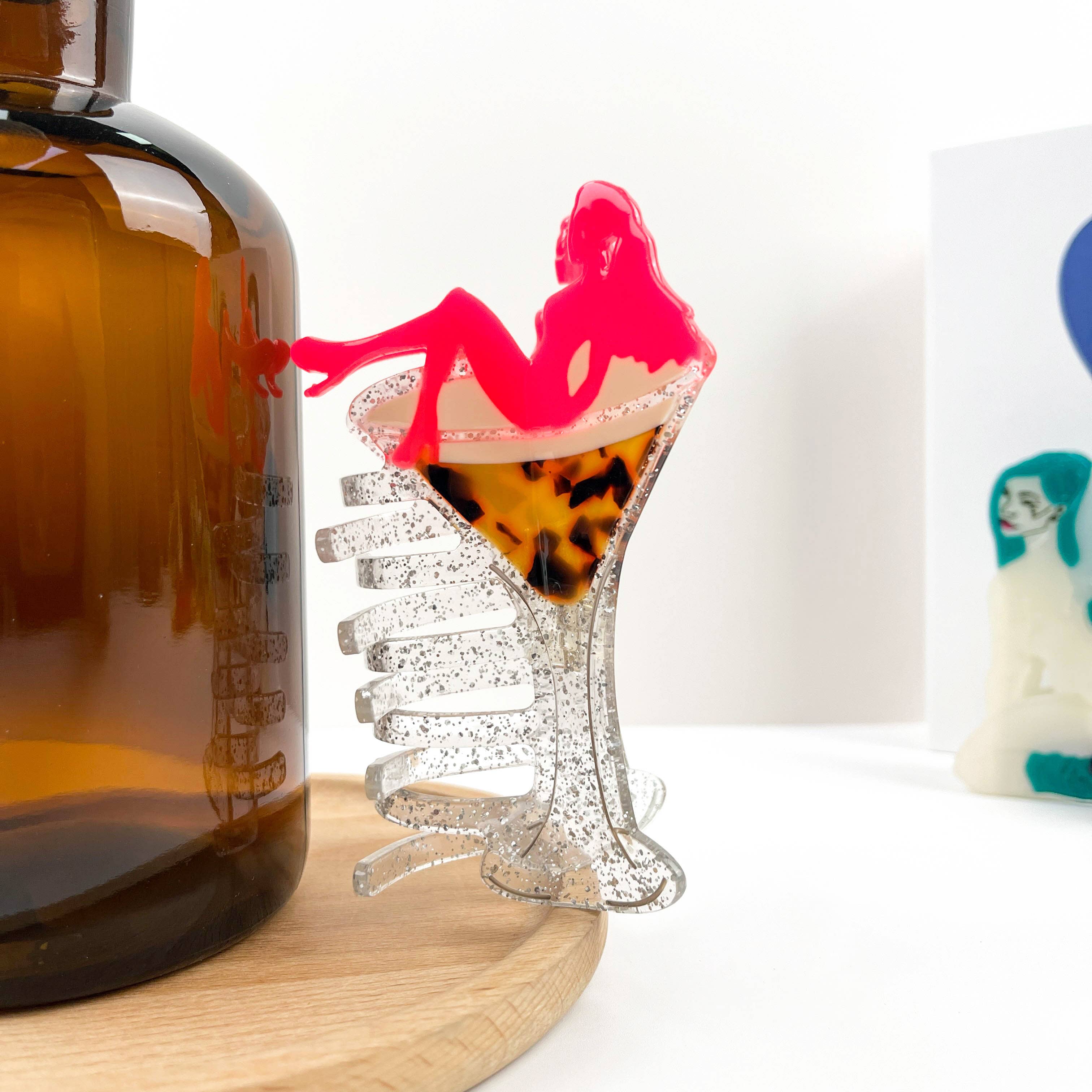 Sexy Girl Hair Clip, Acetate Party Hair Clips: C